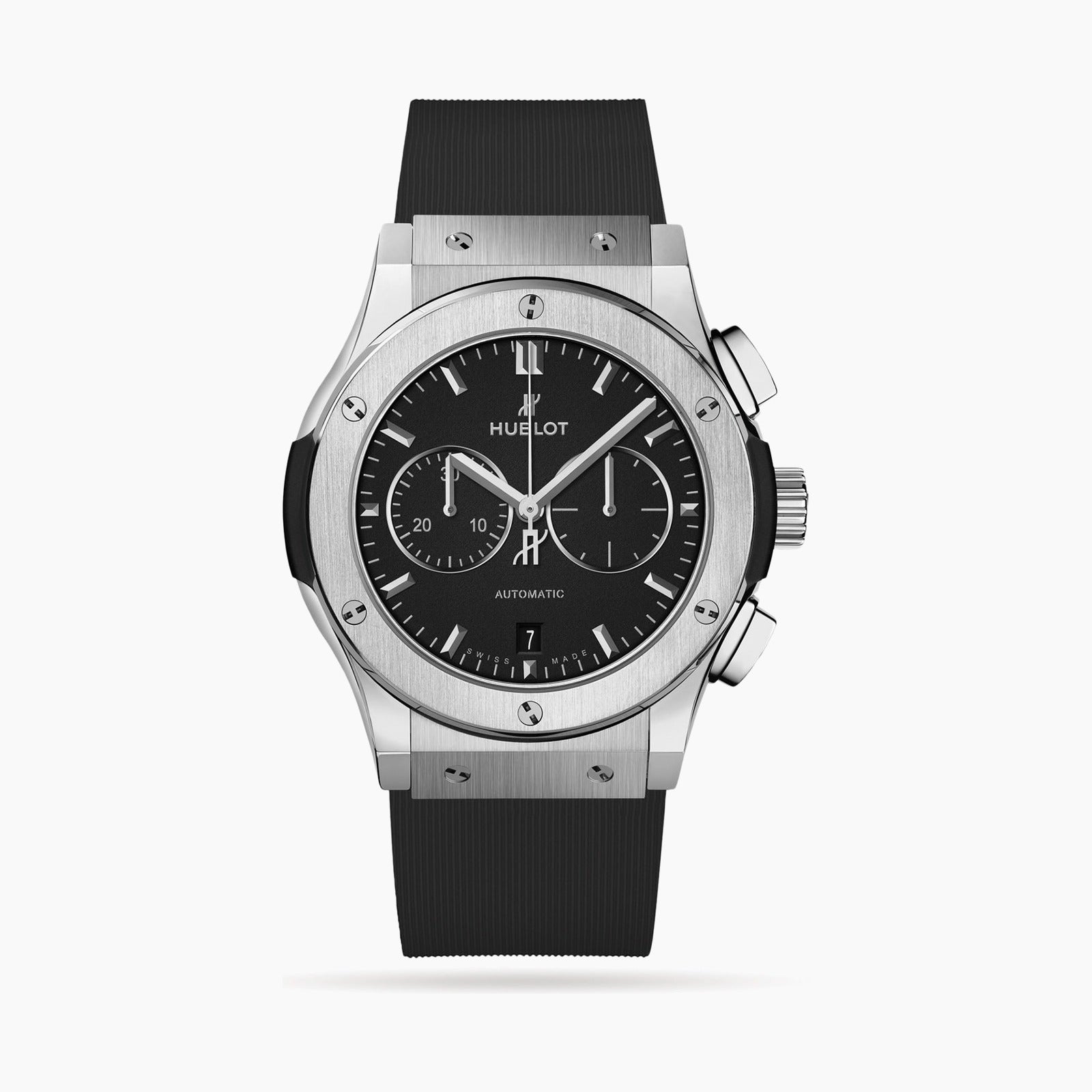 Classic Fusion Chronograph Titanium — Black Dial, Titanium, Rubber