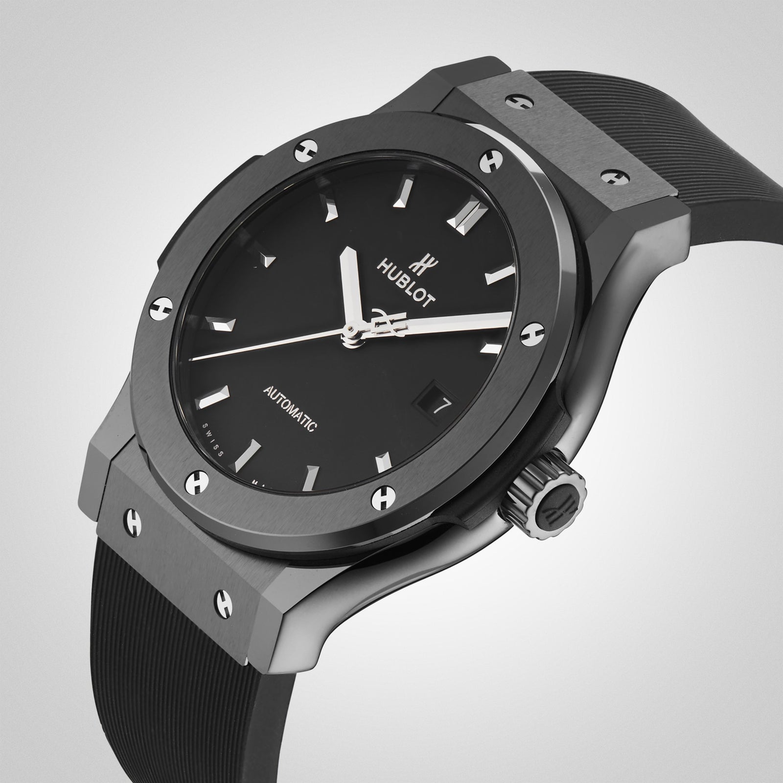 Classic Fusion Black Magic — Black Dial, Ceramic, Rubber (542.CM.1171.RX)