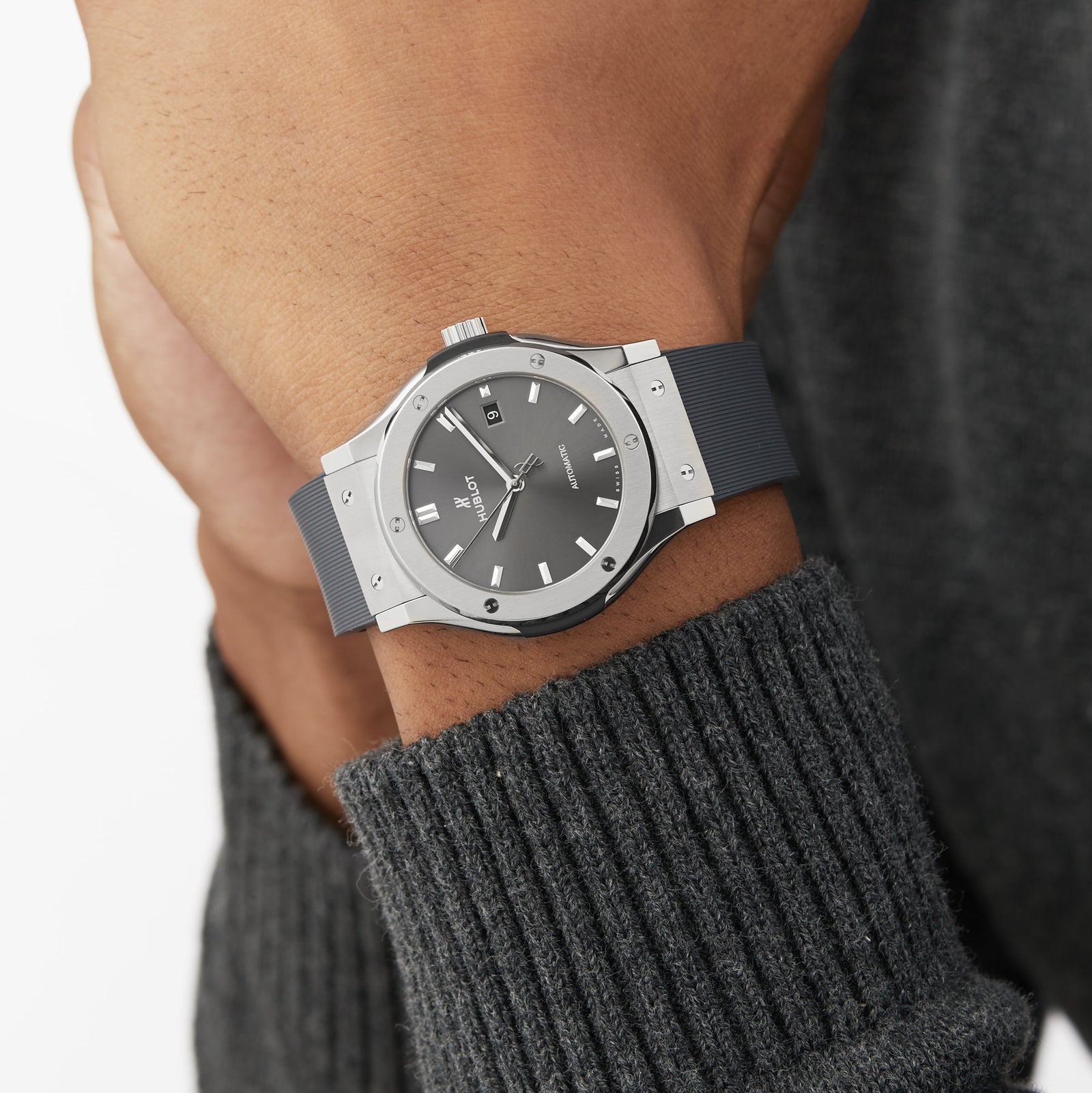 Classic Fusion Racing Grey Titanium — Grey Dial