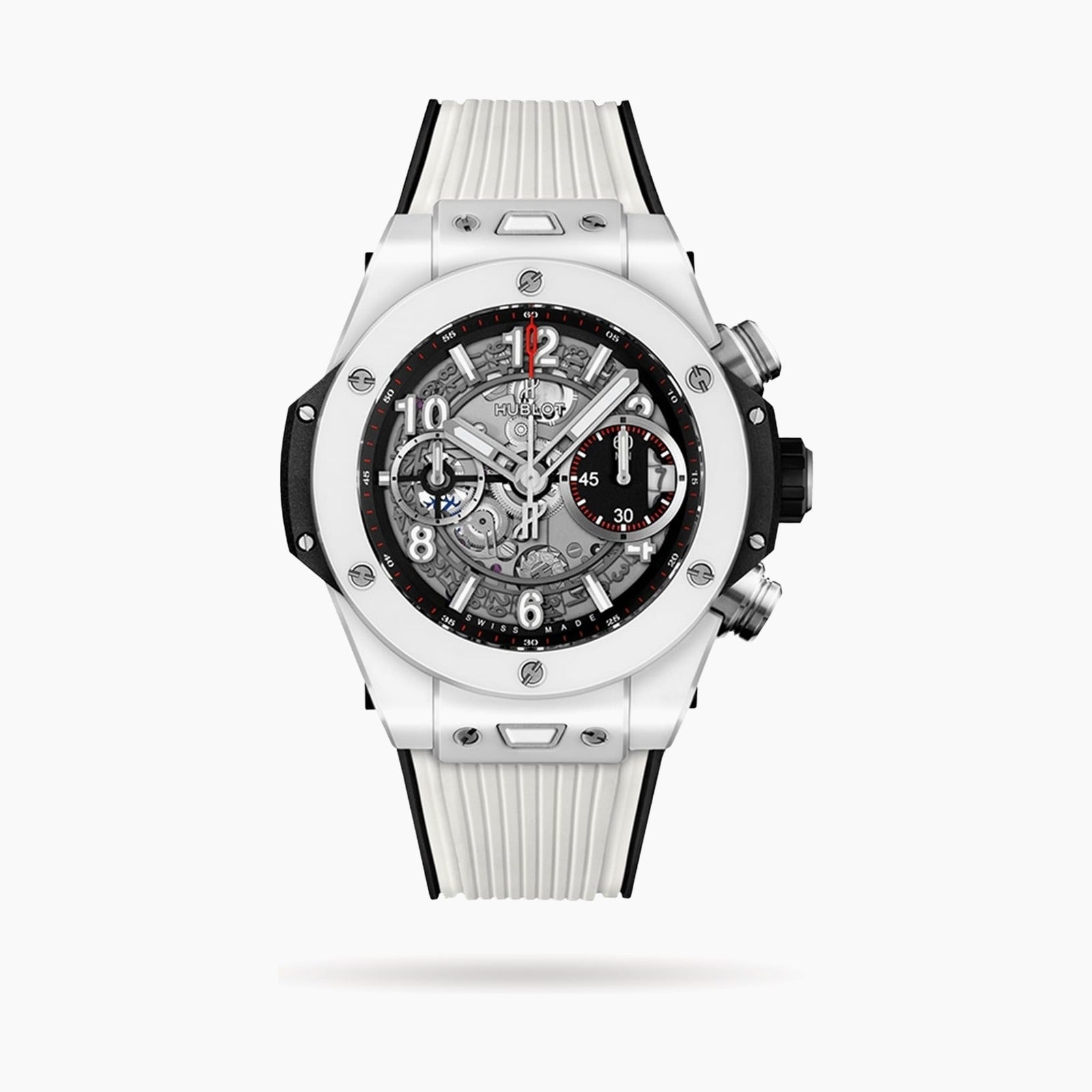 Big Bang Unico White Ceramic — Black Dial