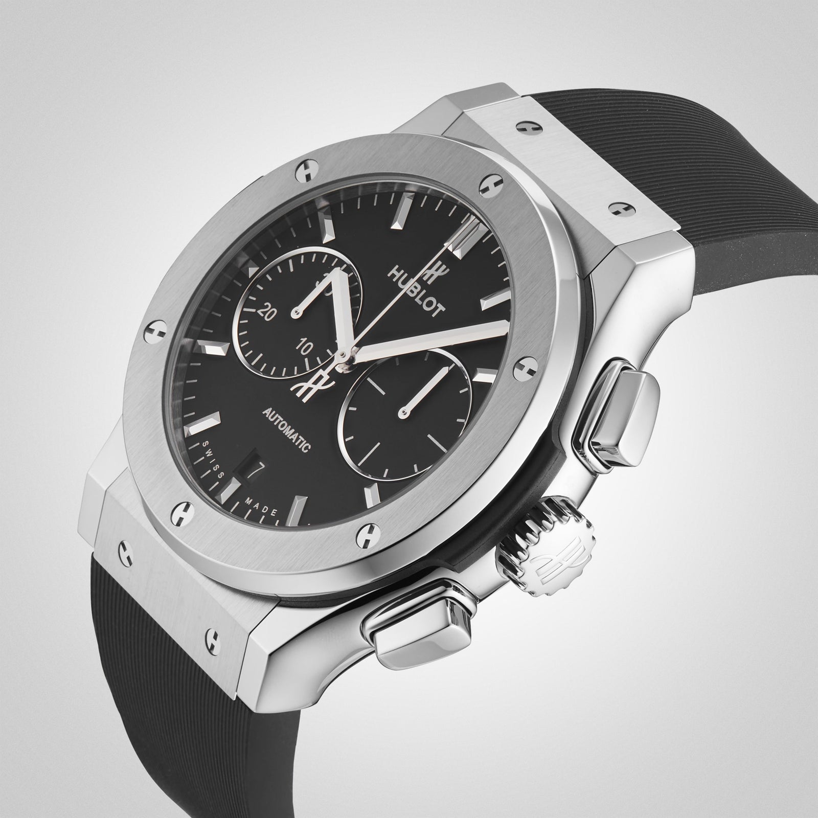 Classic Fushion Chronograph Titanium — Black Dial