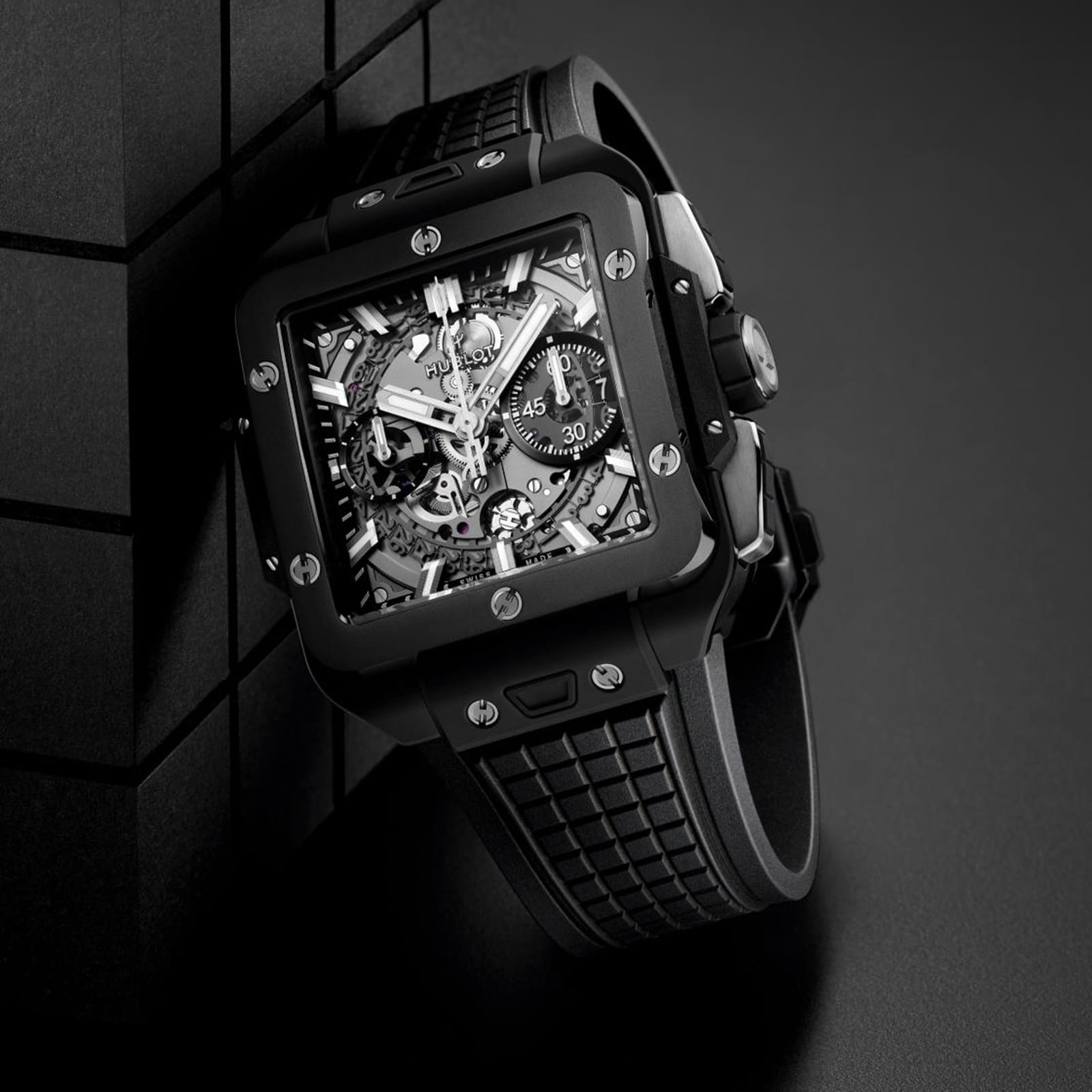 Square Bang Unico Black Magic — Grey Dial