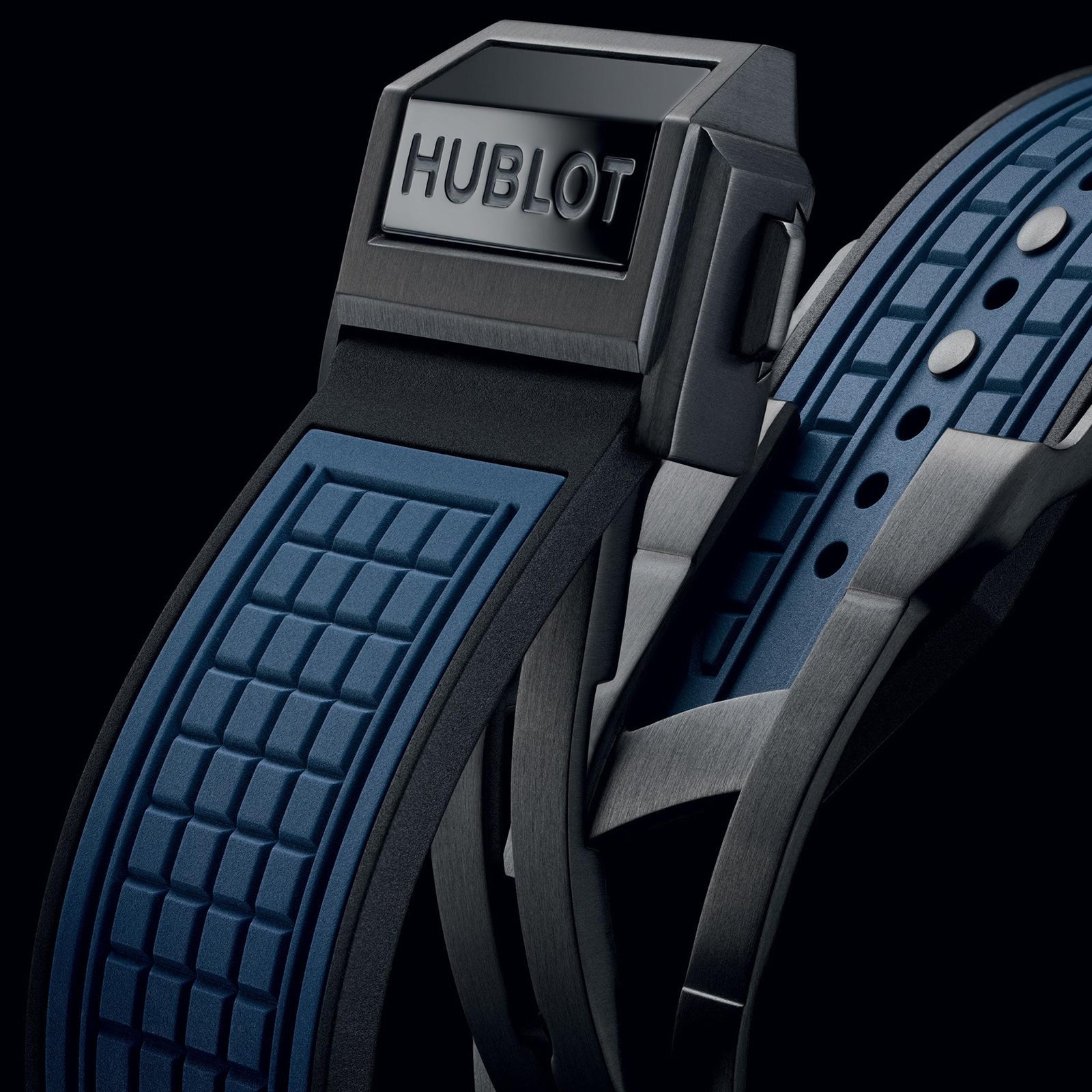 Square Bang Unico Blue Ceramic — Blue Dial