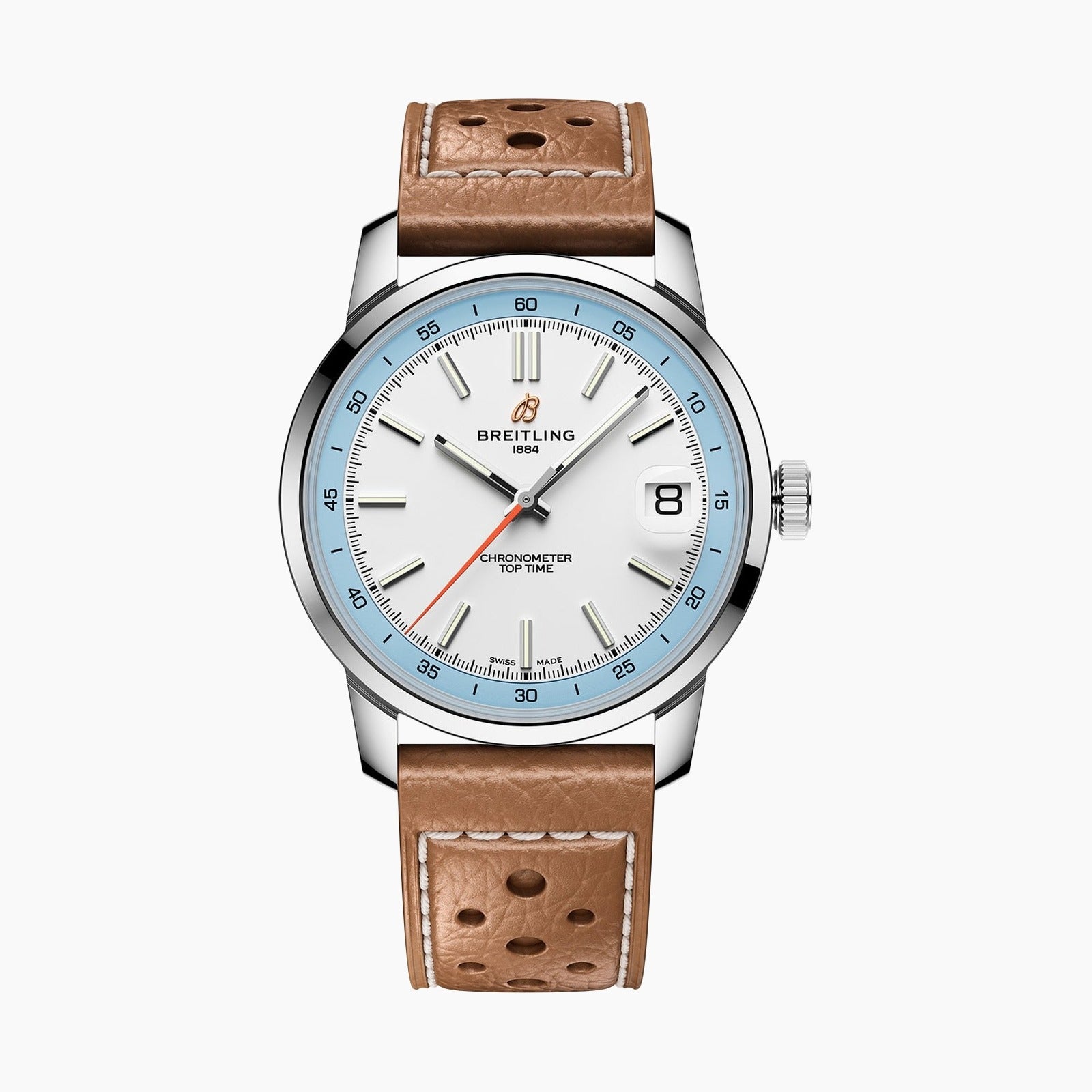 Top Time B31 — White Dial, Leather