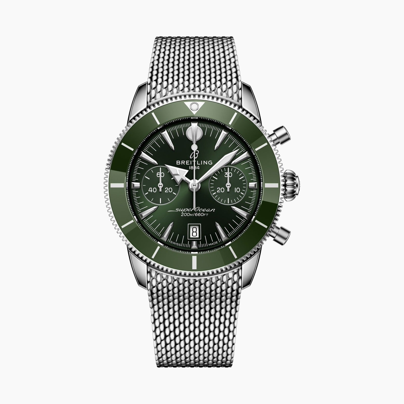 Superocean Heritage B01 Chronograph 42 — Green Dial