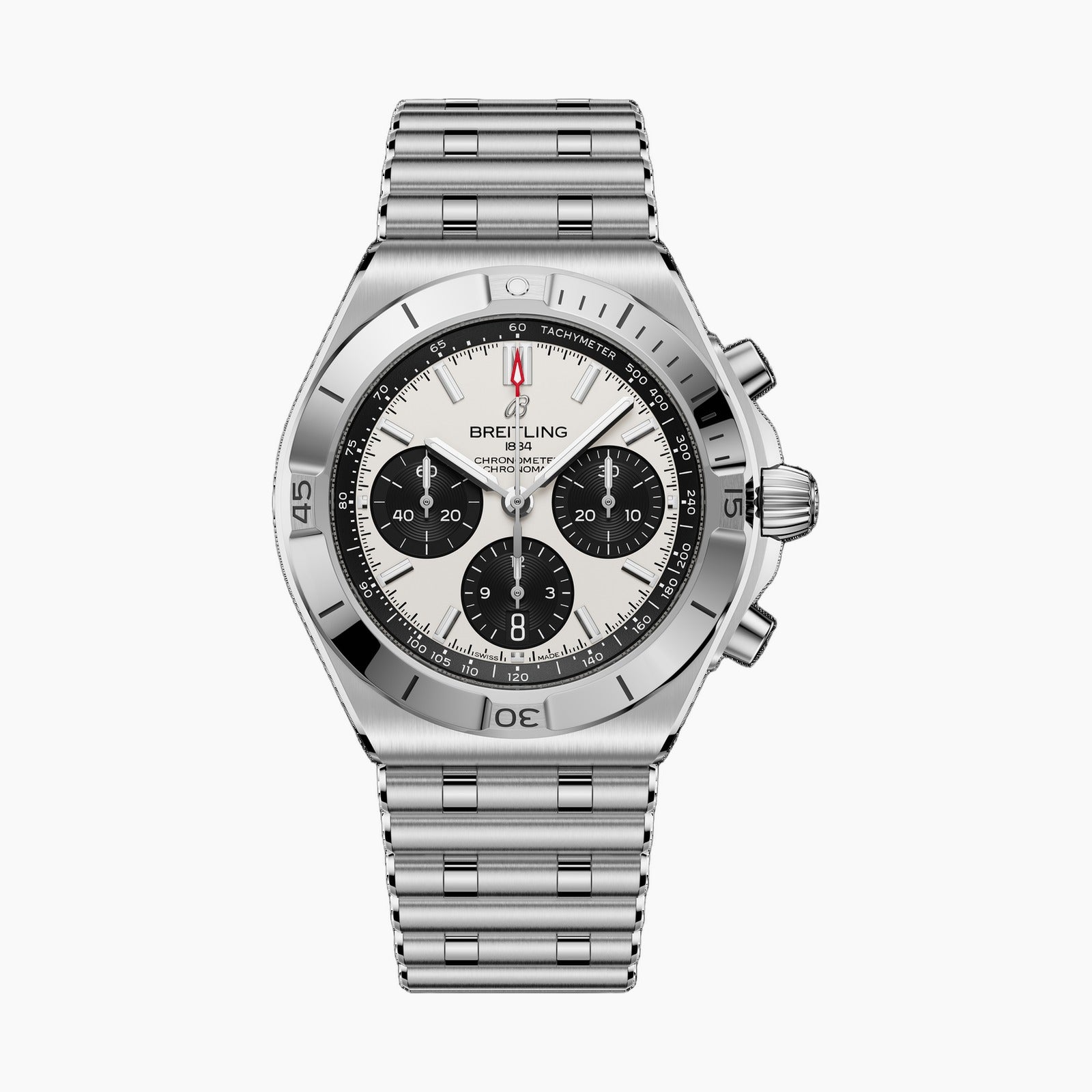 Chronomat B01 42 — White Dial, Black Sub-Dials