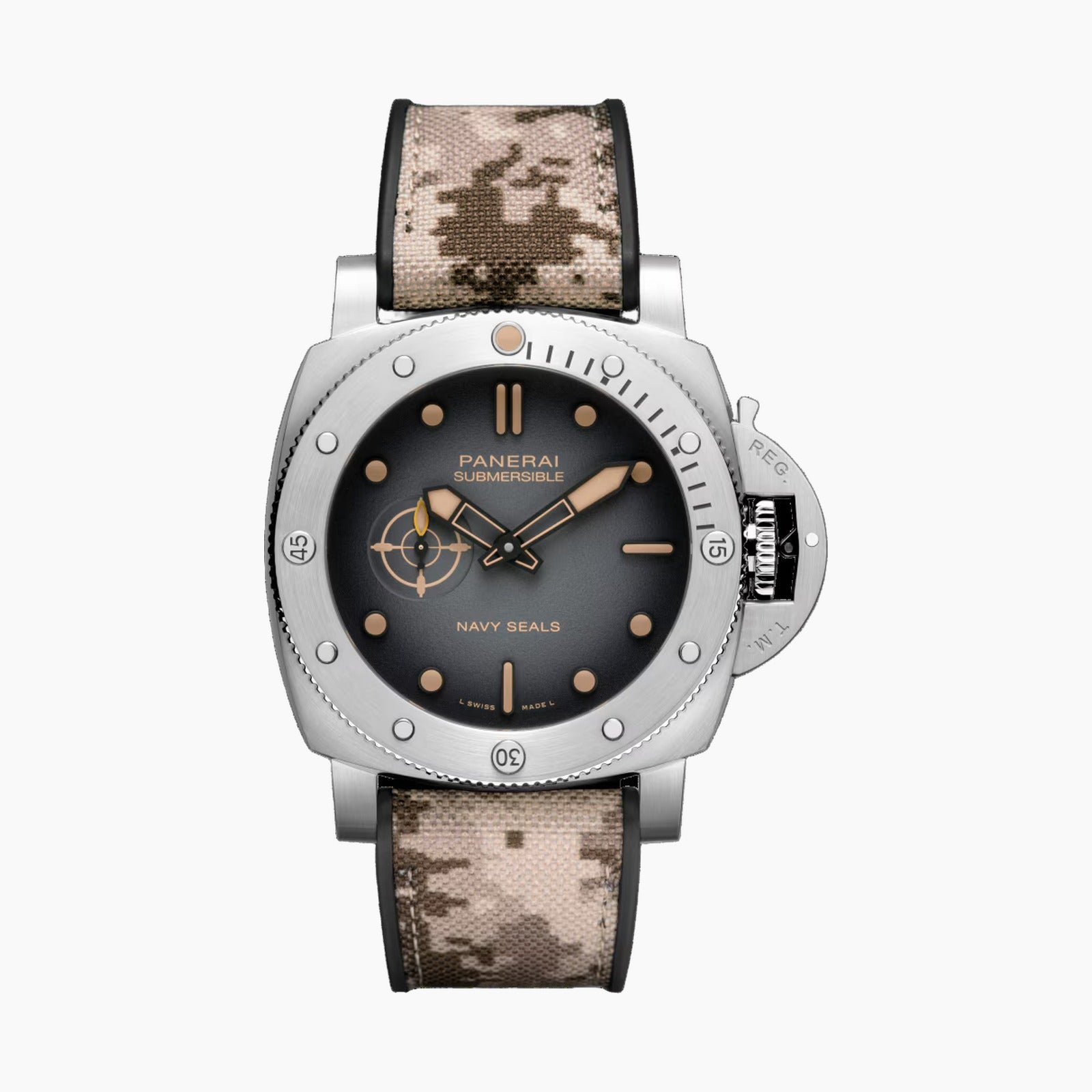 Submersible QuarantaQuattro Navy SEALs — Black Dial