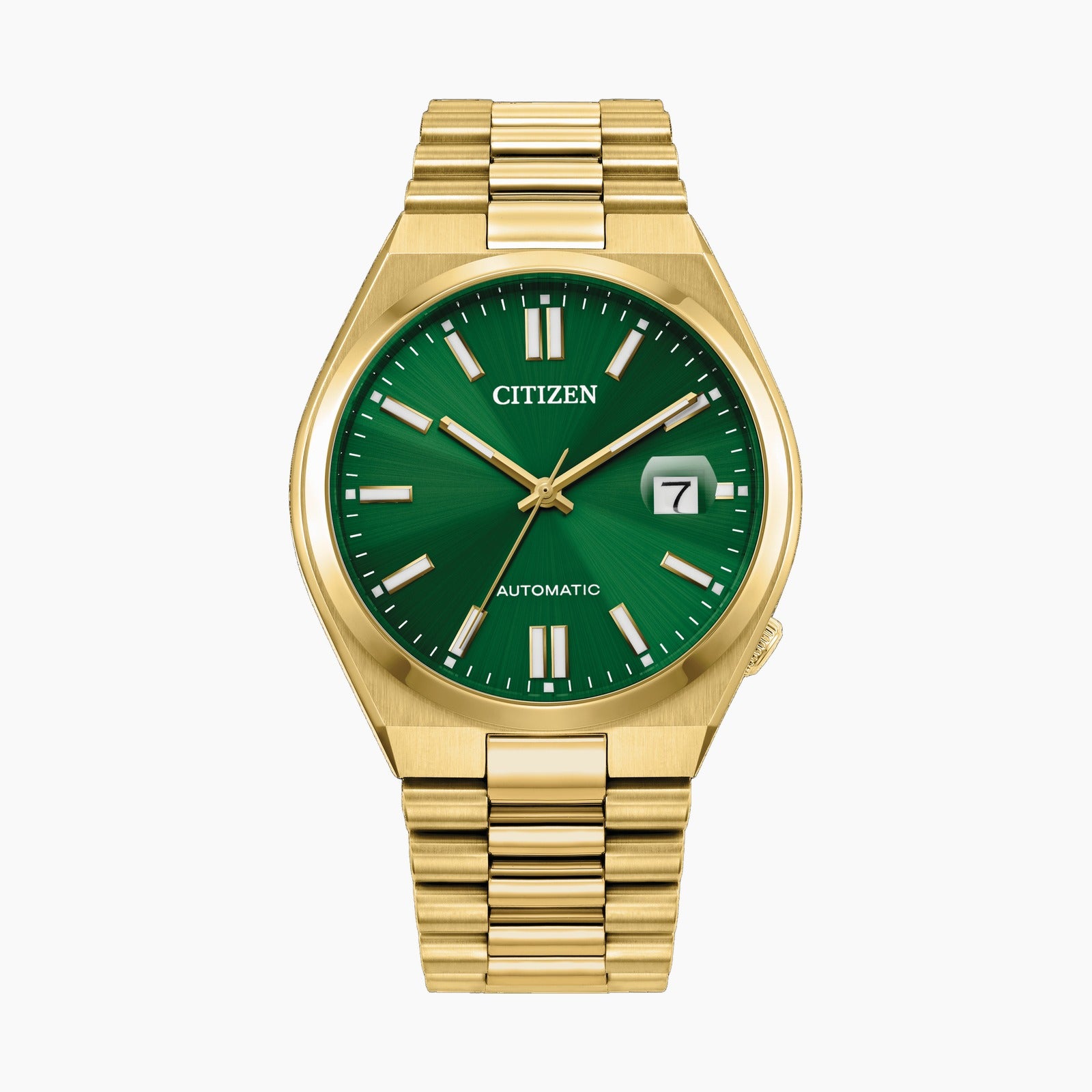 Tsuyosa — Green Dial, Two-Tone Steel & PVD Colour