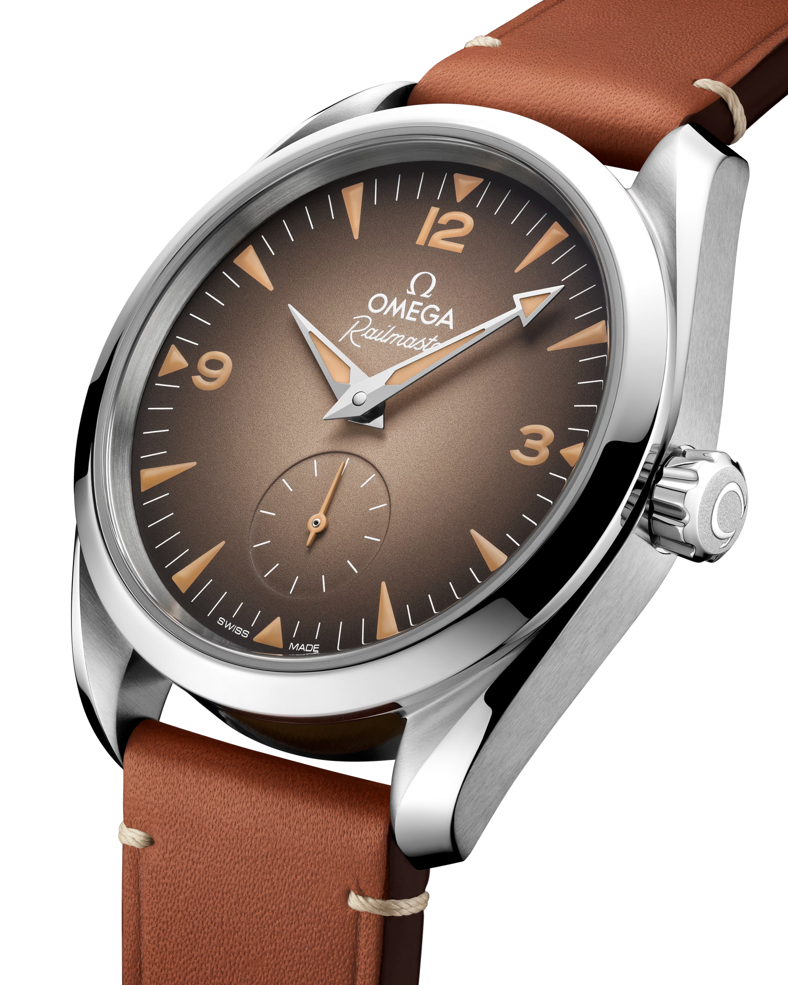 Seamaster Railmaster — Brown Dial, Leather
