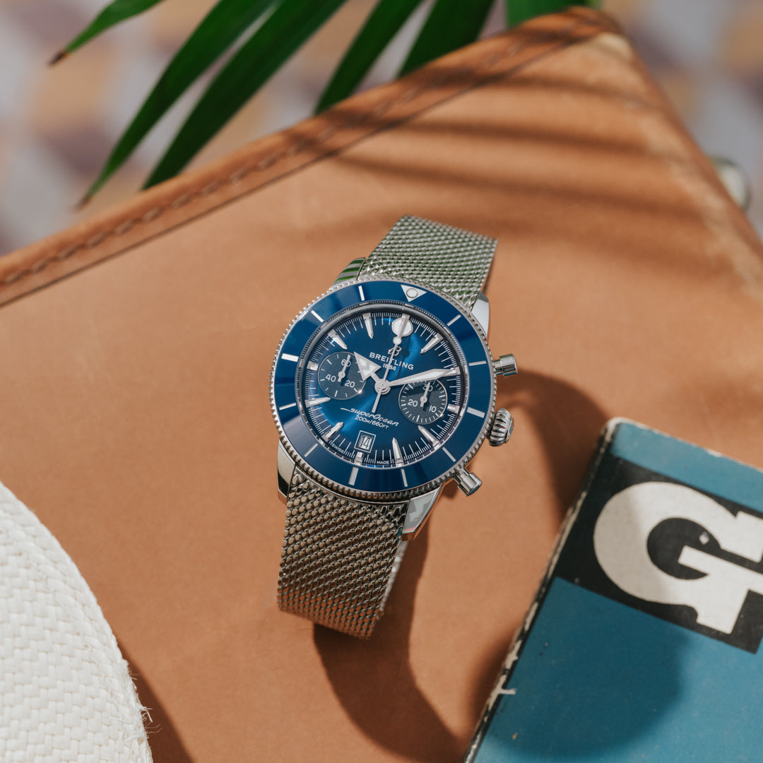 Superocean Heritage B01 Chronograph 42 — Blue Dial