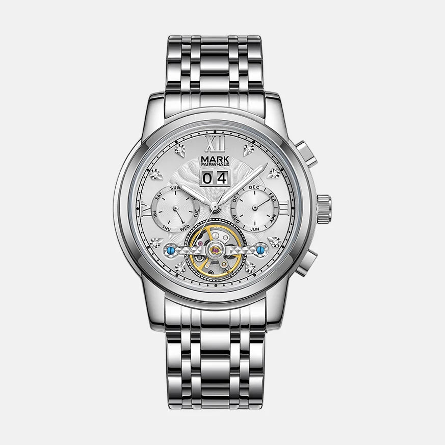 Kron Acton automatic watch white dial
