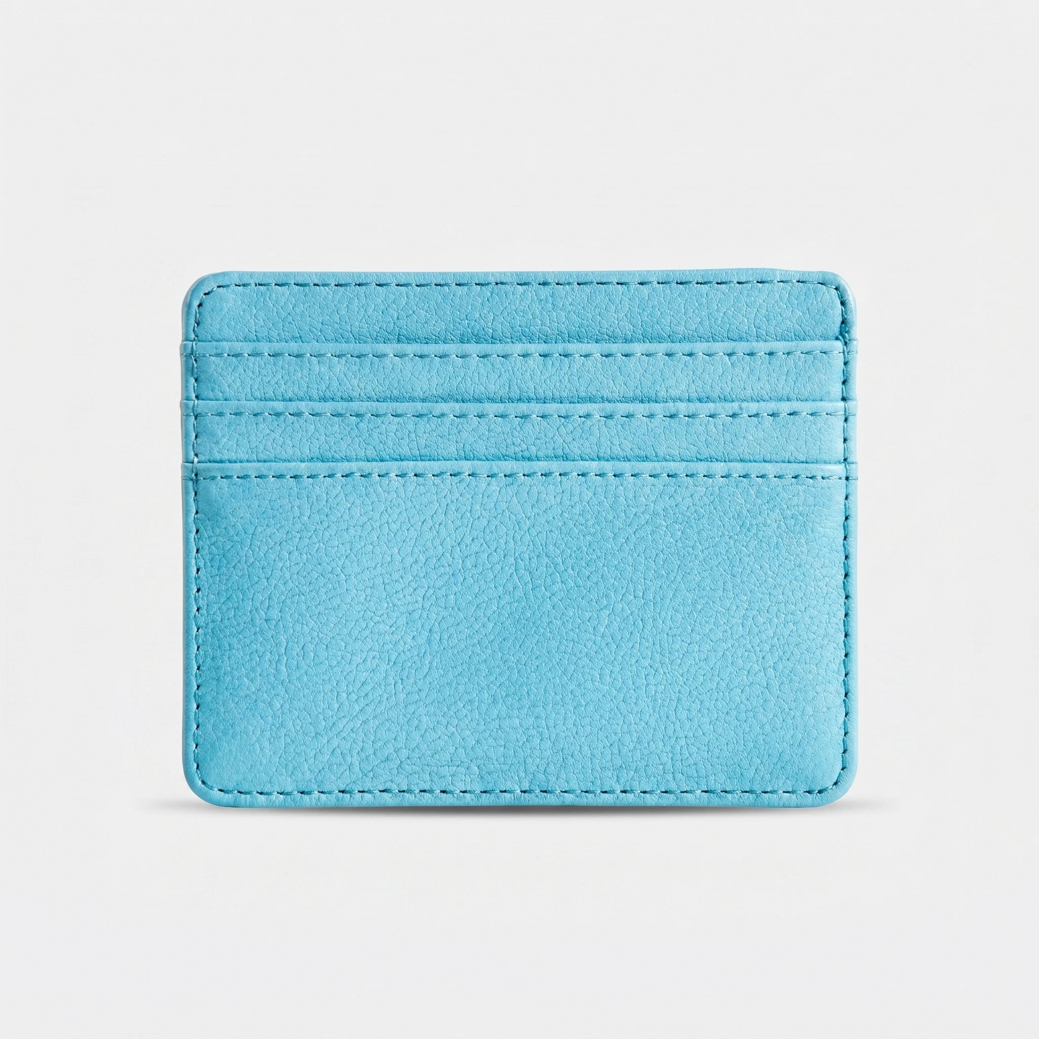Slim Leather Cardholder - Sky Blue