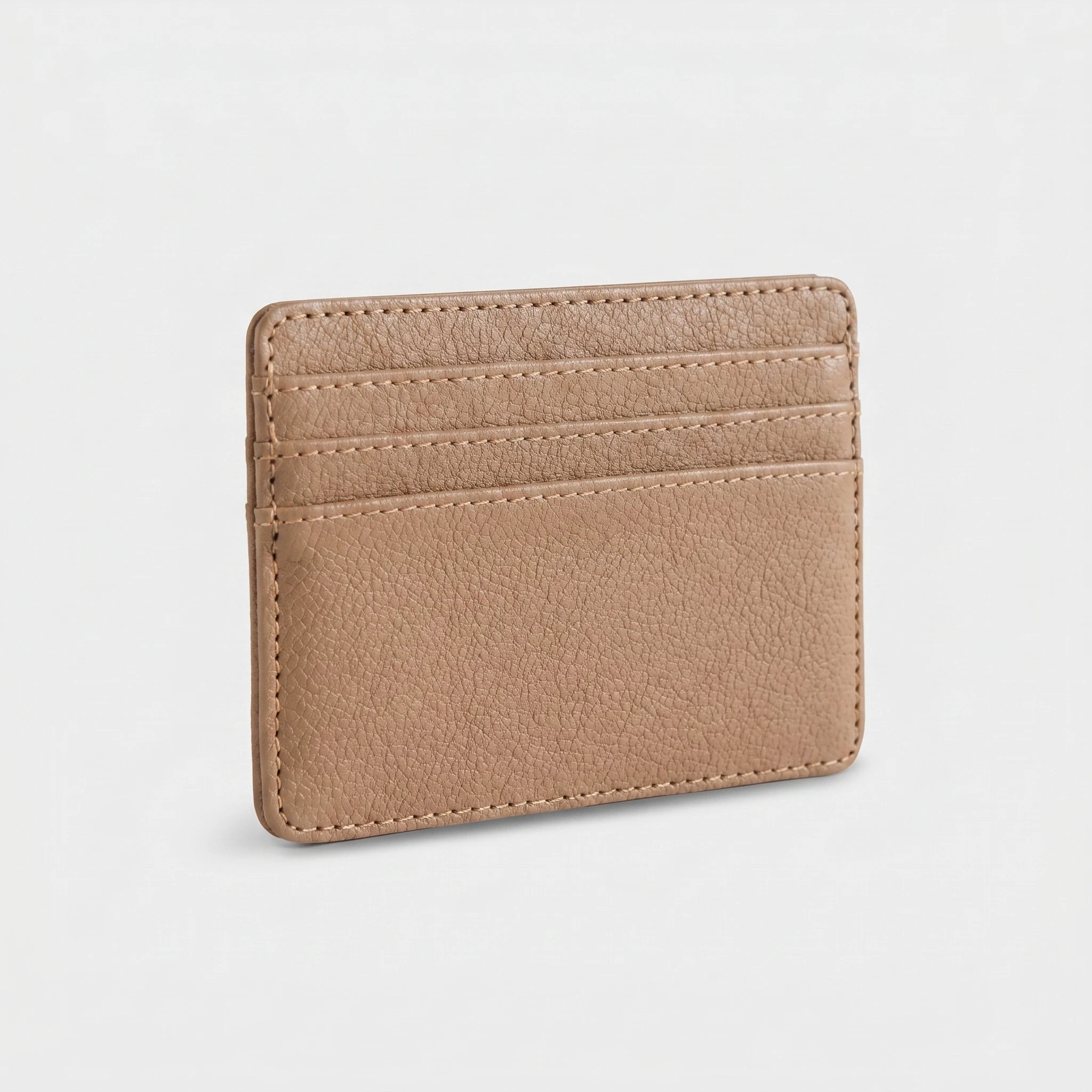 Slim Leather Cardholder - Tan
