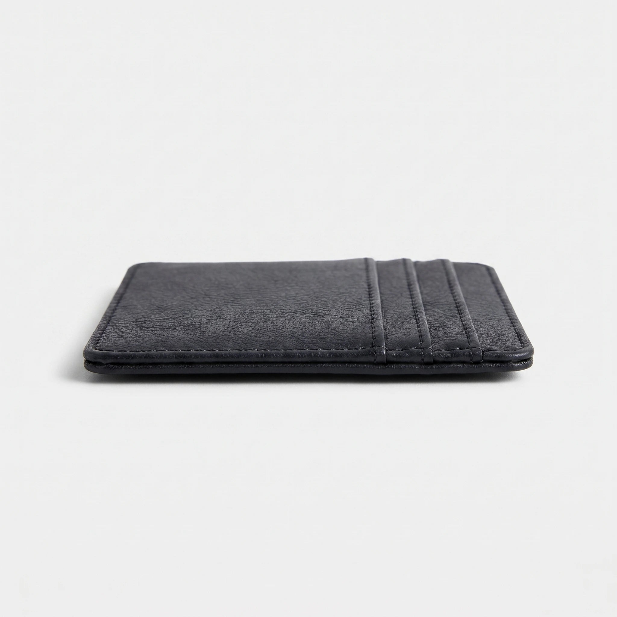 Slim Leather Cardholder - Black