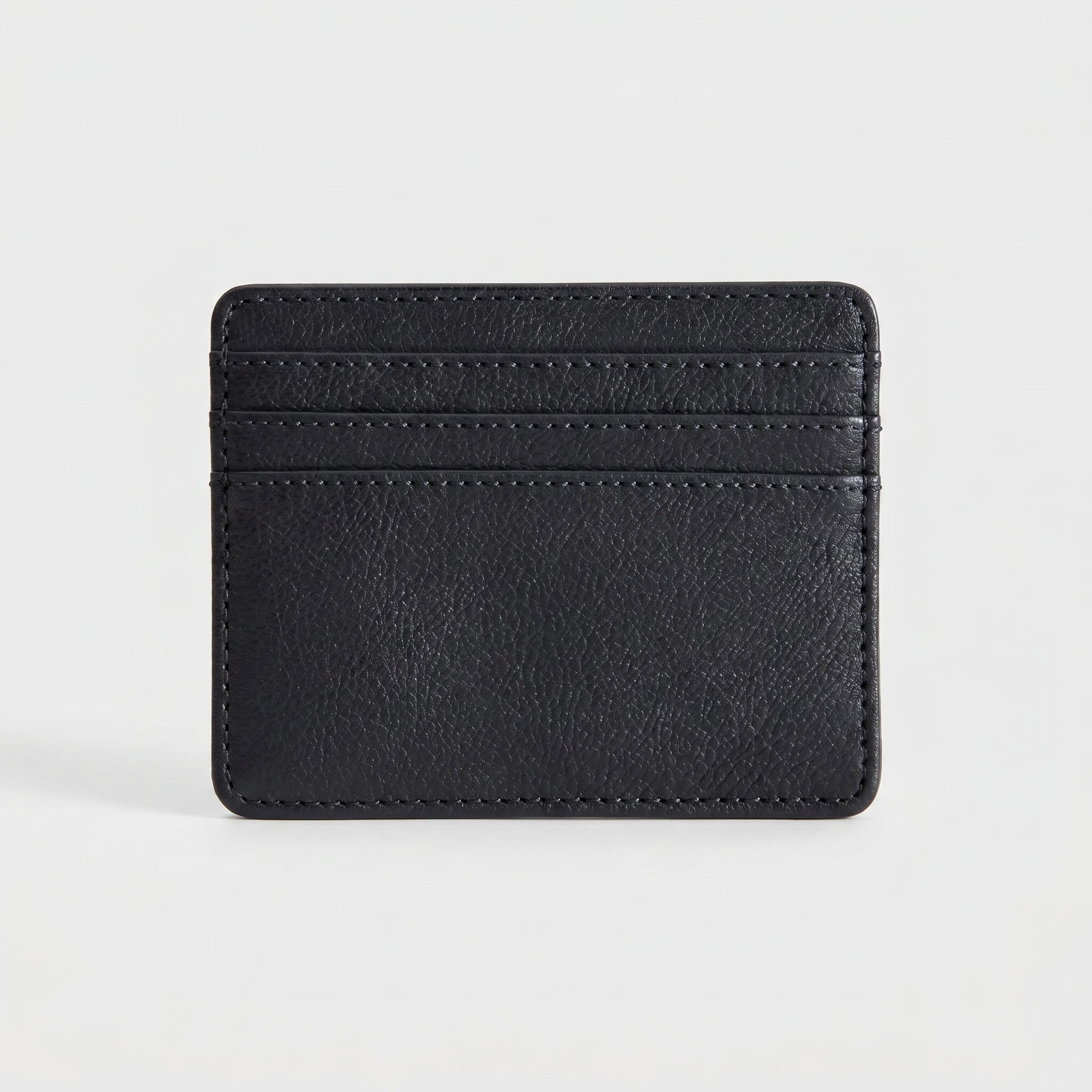 Slim Leather Cardholder - Black