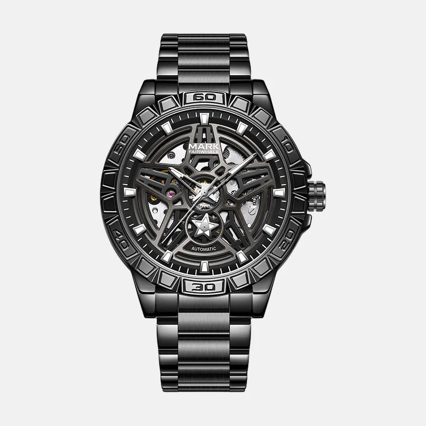 Kron Chiswick automatic watch black dial