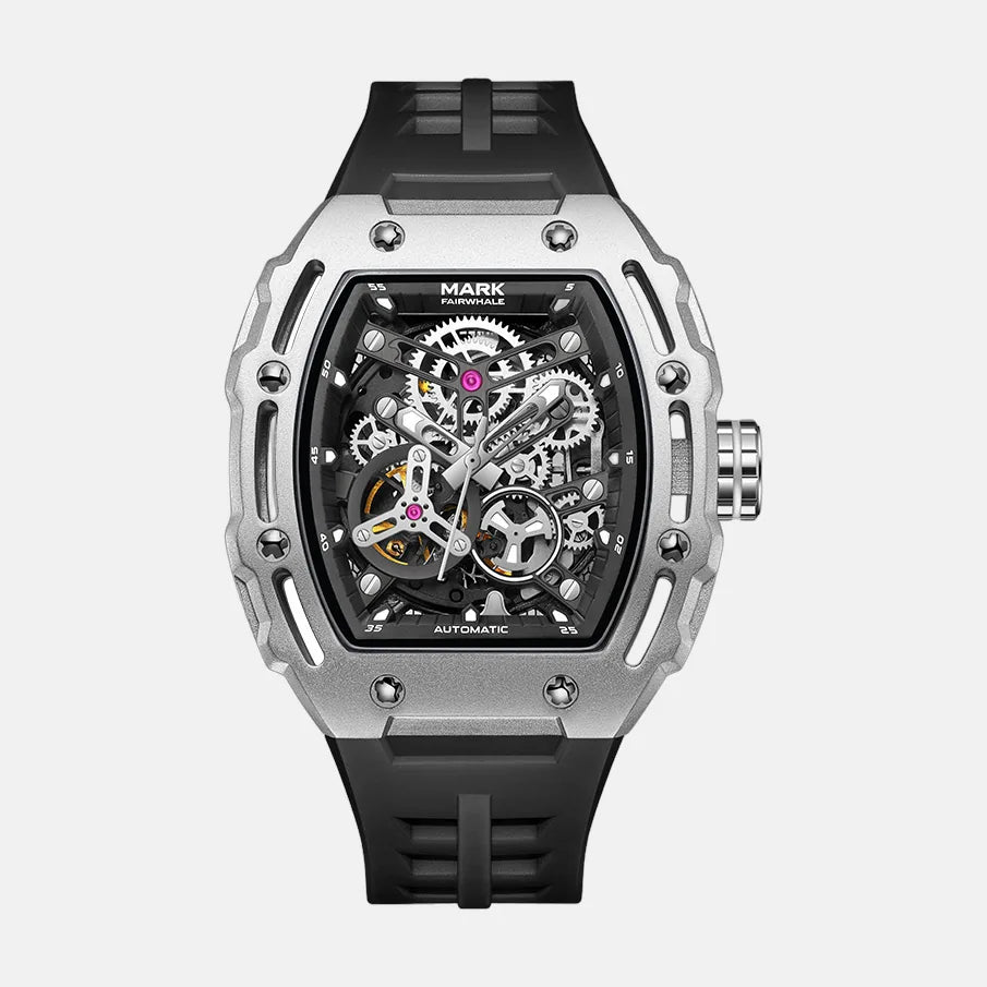 Kron Gareth automatic watch black dial