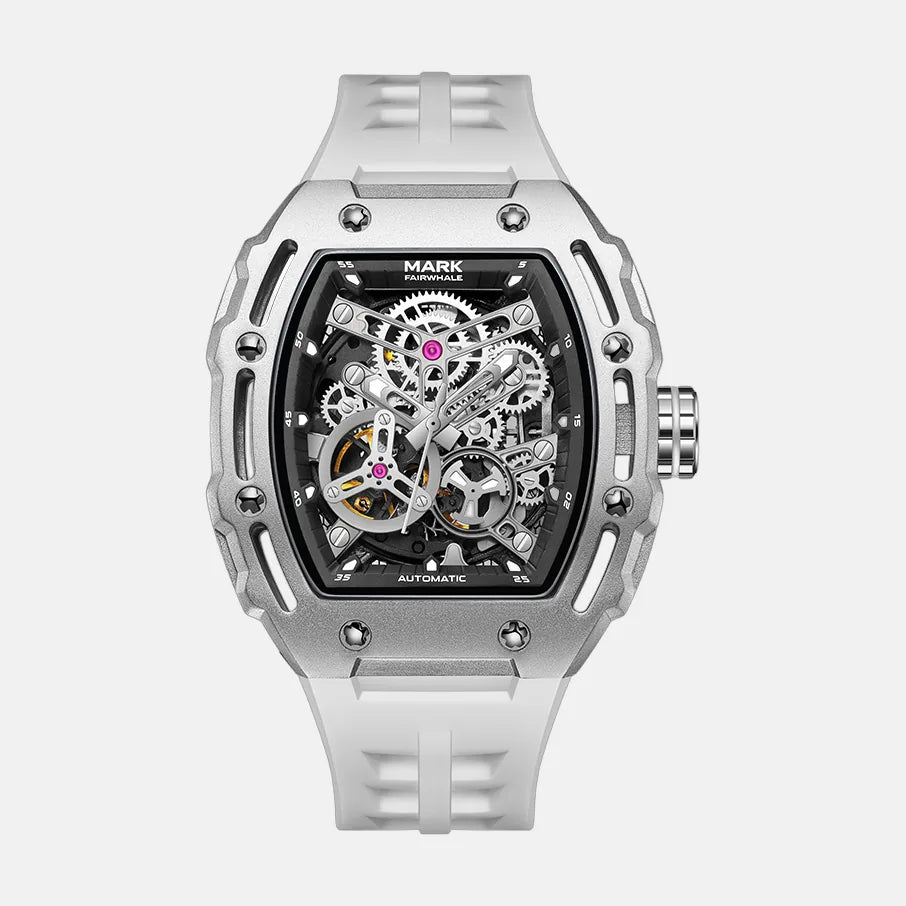 Kron Gareth automatic watch white dial