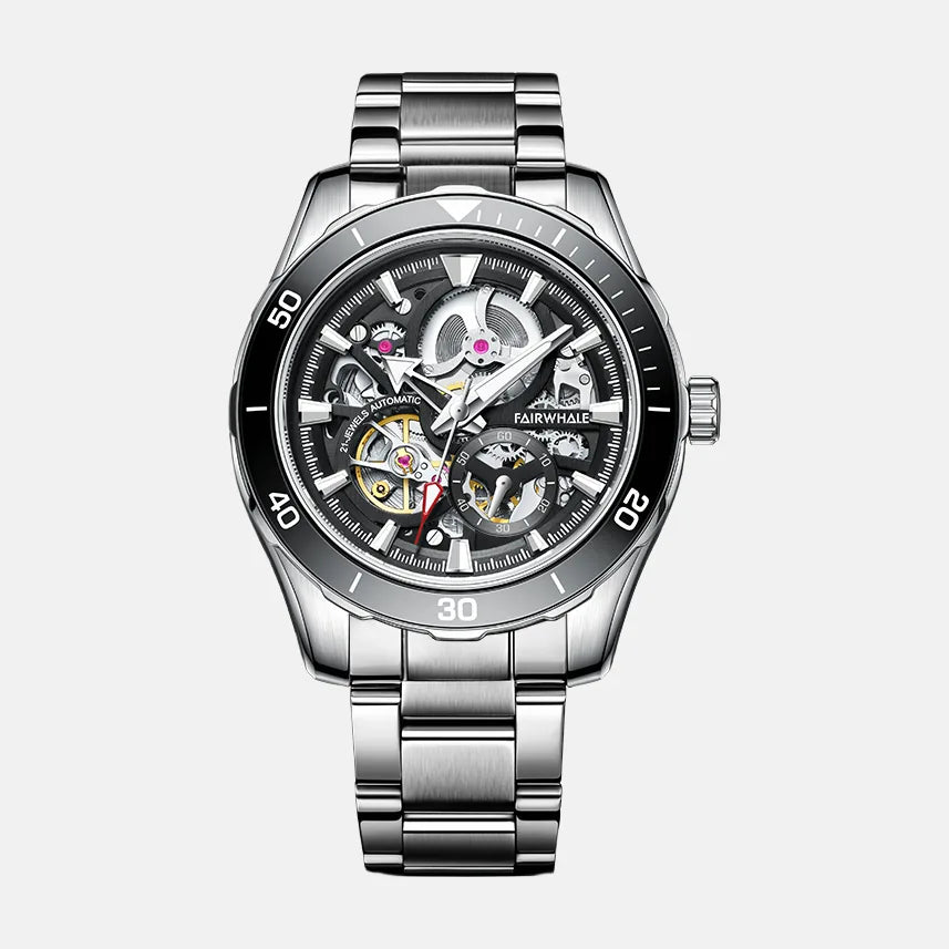 Kron Geraint automatic watch black dial