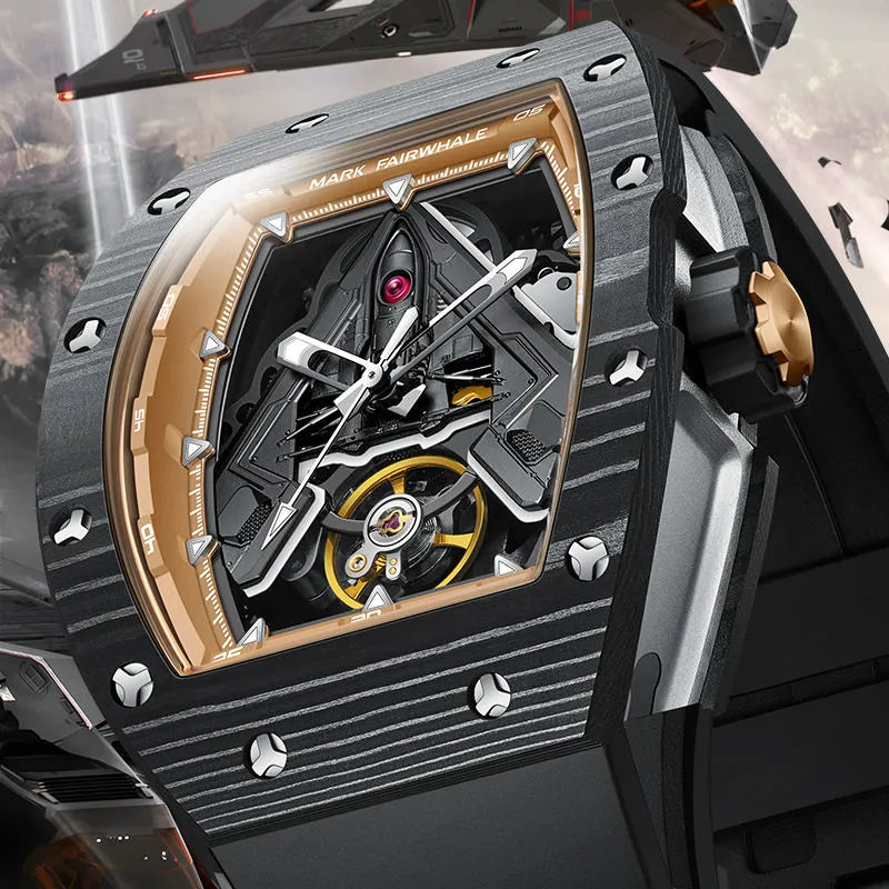 Kron Hatfield carbon fibre automatic watch
