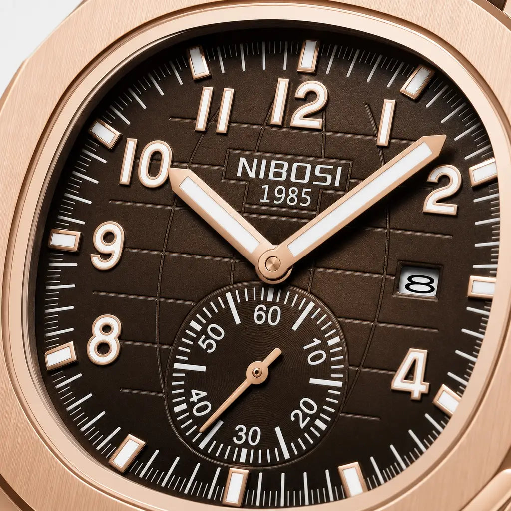 Kron Riviera Sport — Champagne — dial macro