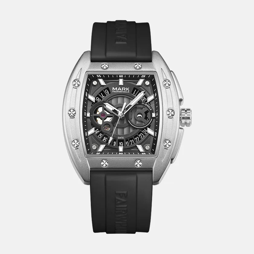 Kron Kew automatic watch silver dial