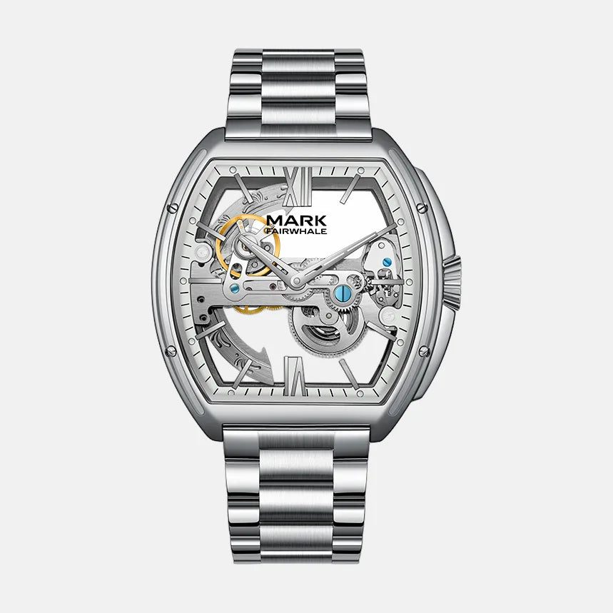 Kron Lionel automatic watch silver dial