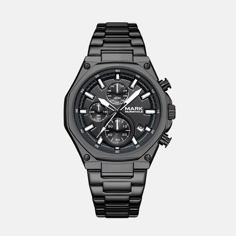 Kron Hendon quartz watch black
