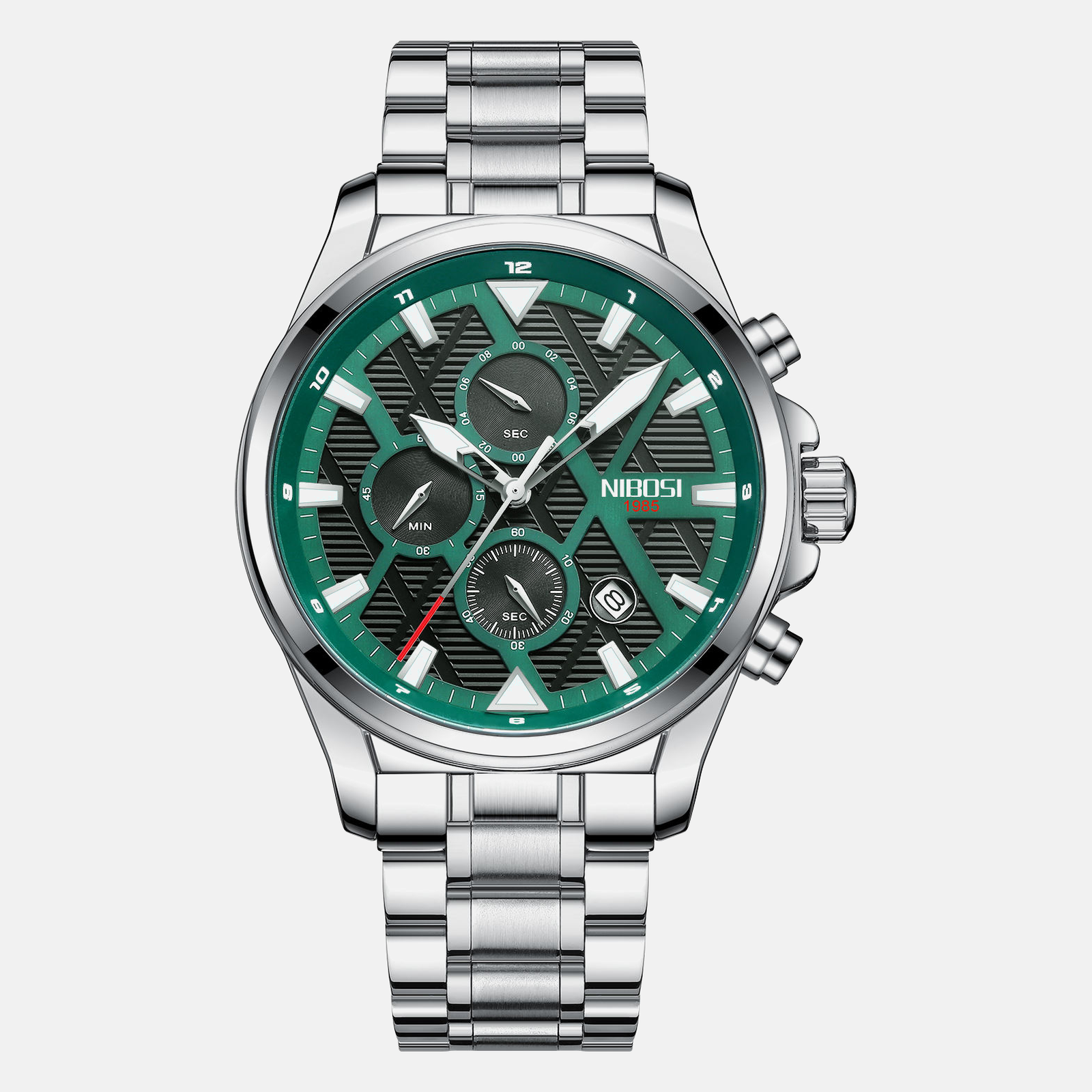 Kron Vertex — Silver Emerald