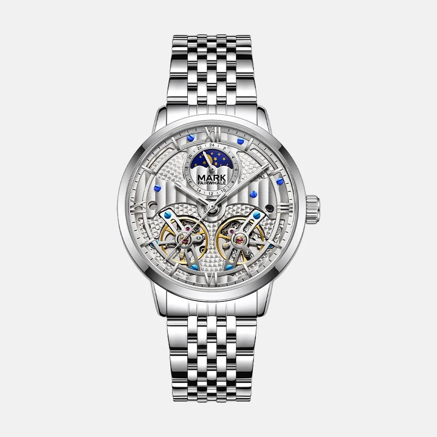 Kron Yvain automatic watch silver dial