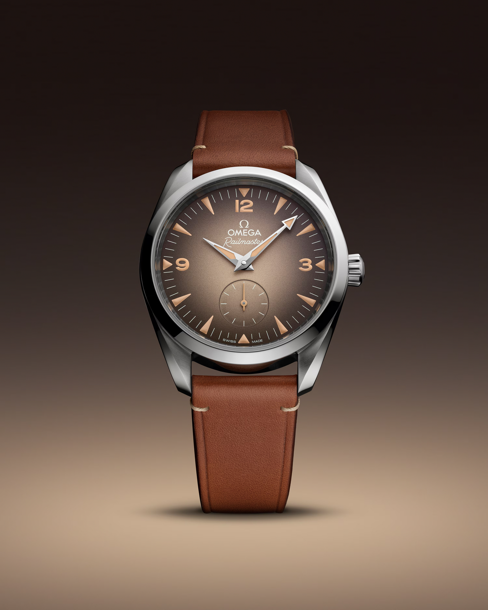 Seamaster Railmaster — Brown Dial, Leather