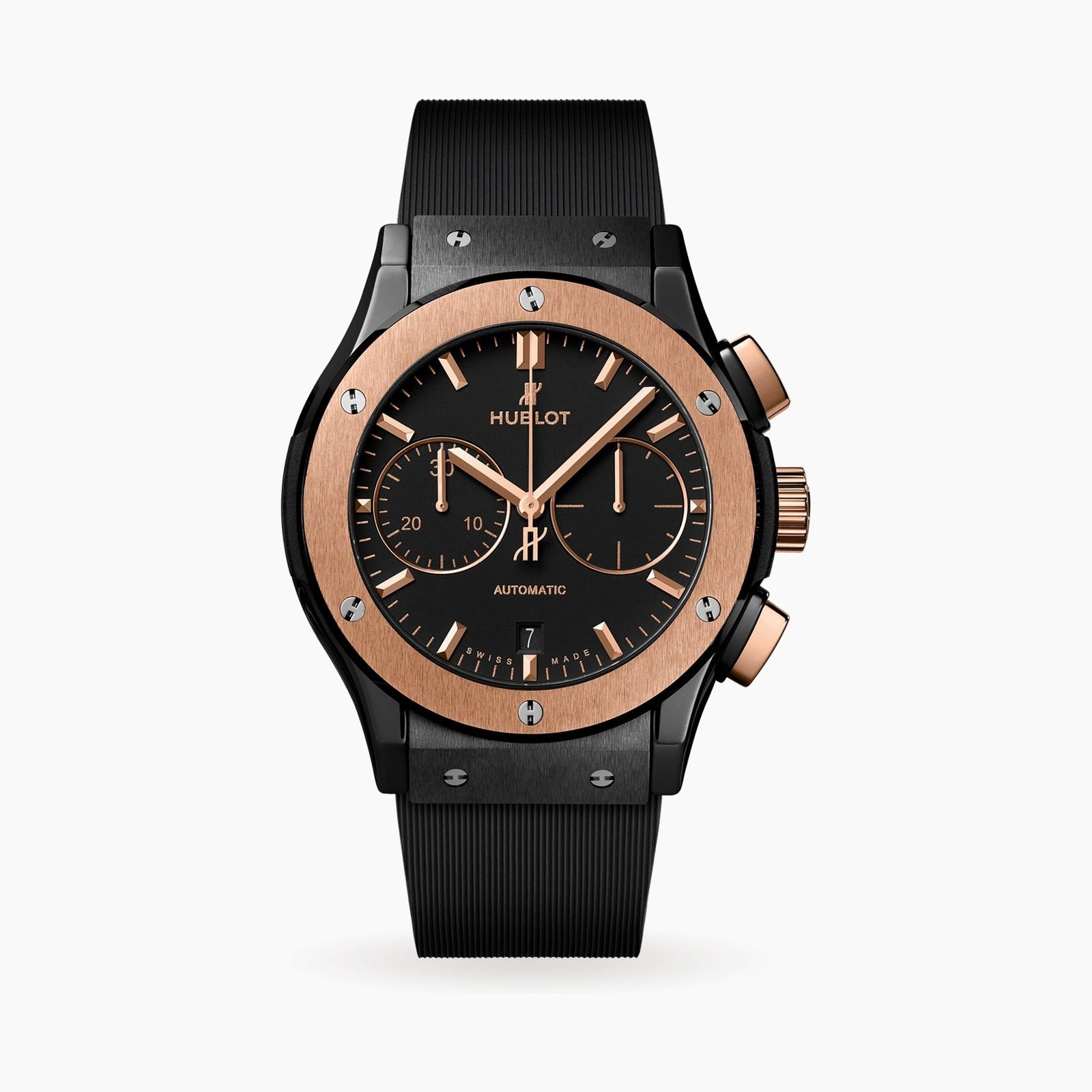 Classic Fusion Chronograph Ceramic King Gold — Black Dial