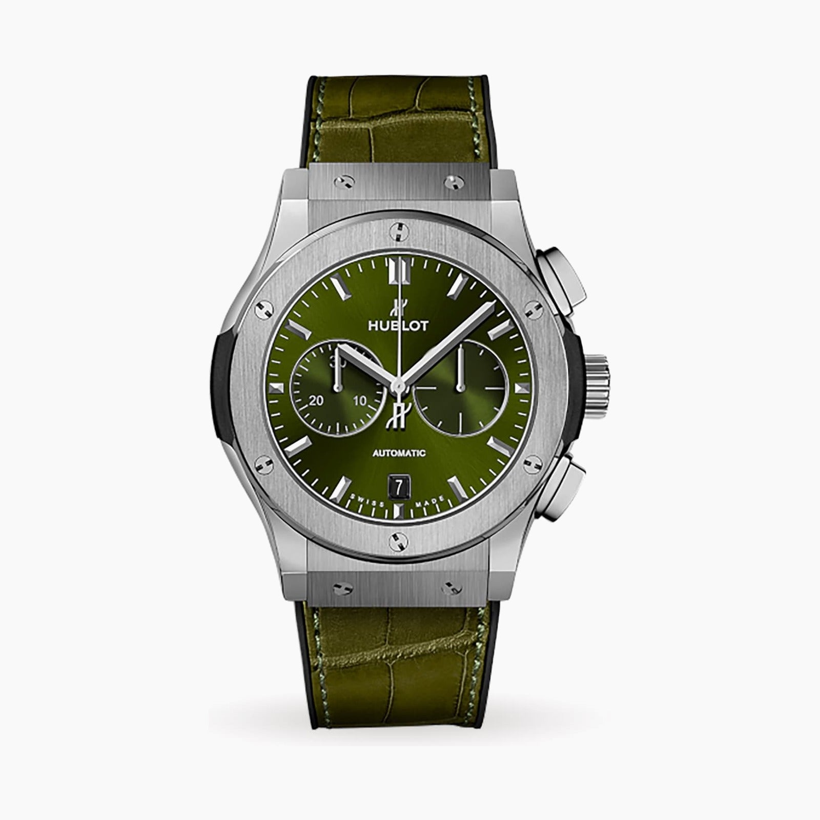 Classic Fusion Chronograph Titanium Green — Green Dial