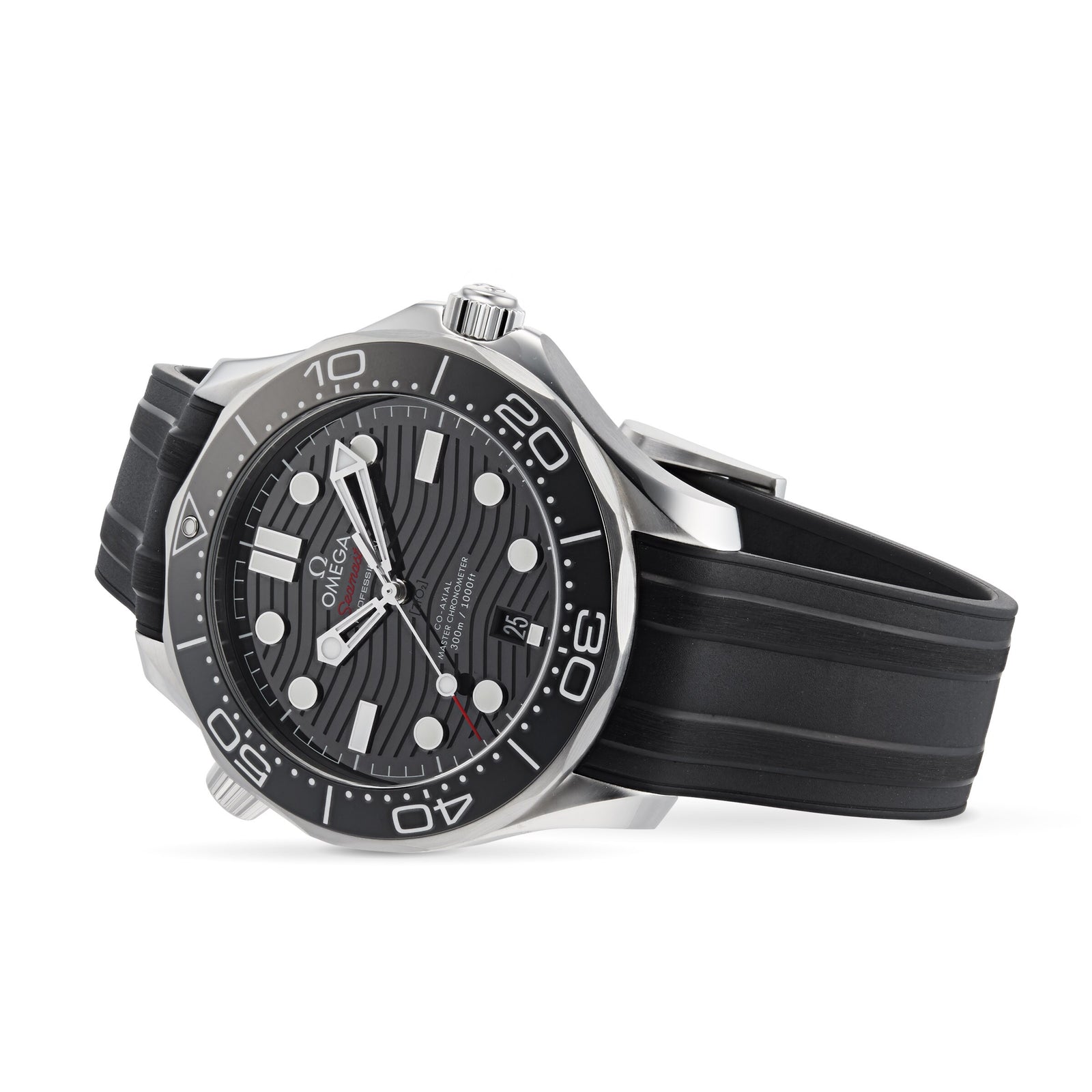 Seamaster Diver 300M — Black Dial, Rubber, Ceramic Bezel