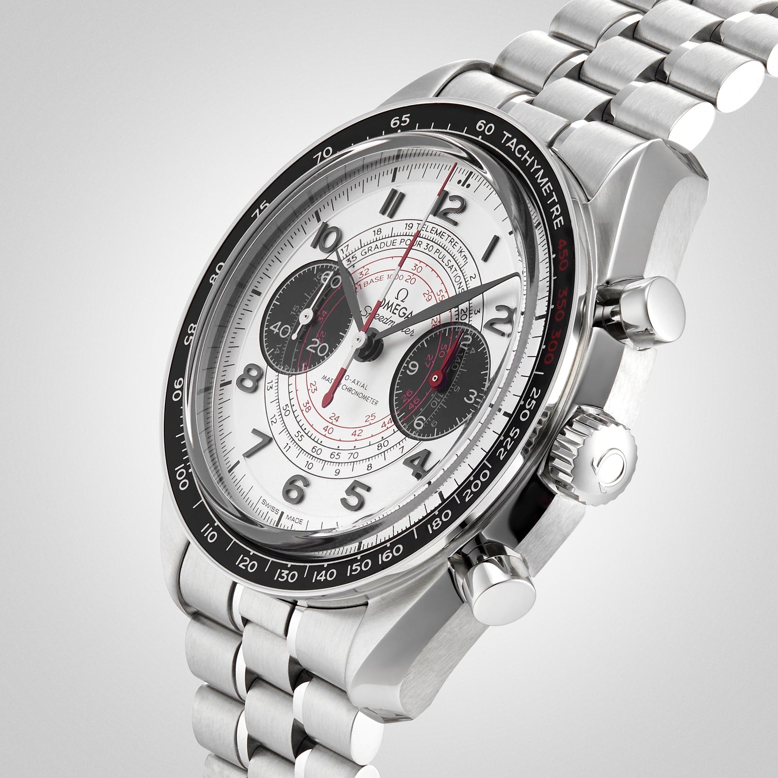 Speedmaster Chronoscope — Silver Dial, Black Bezel