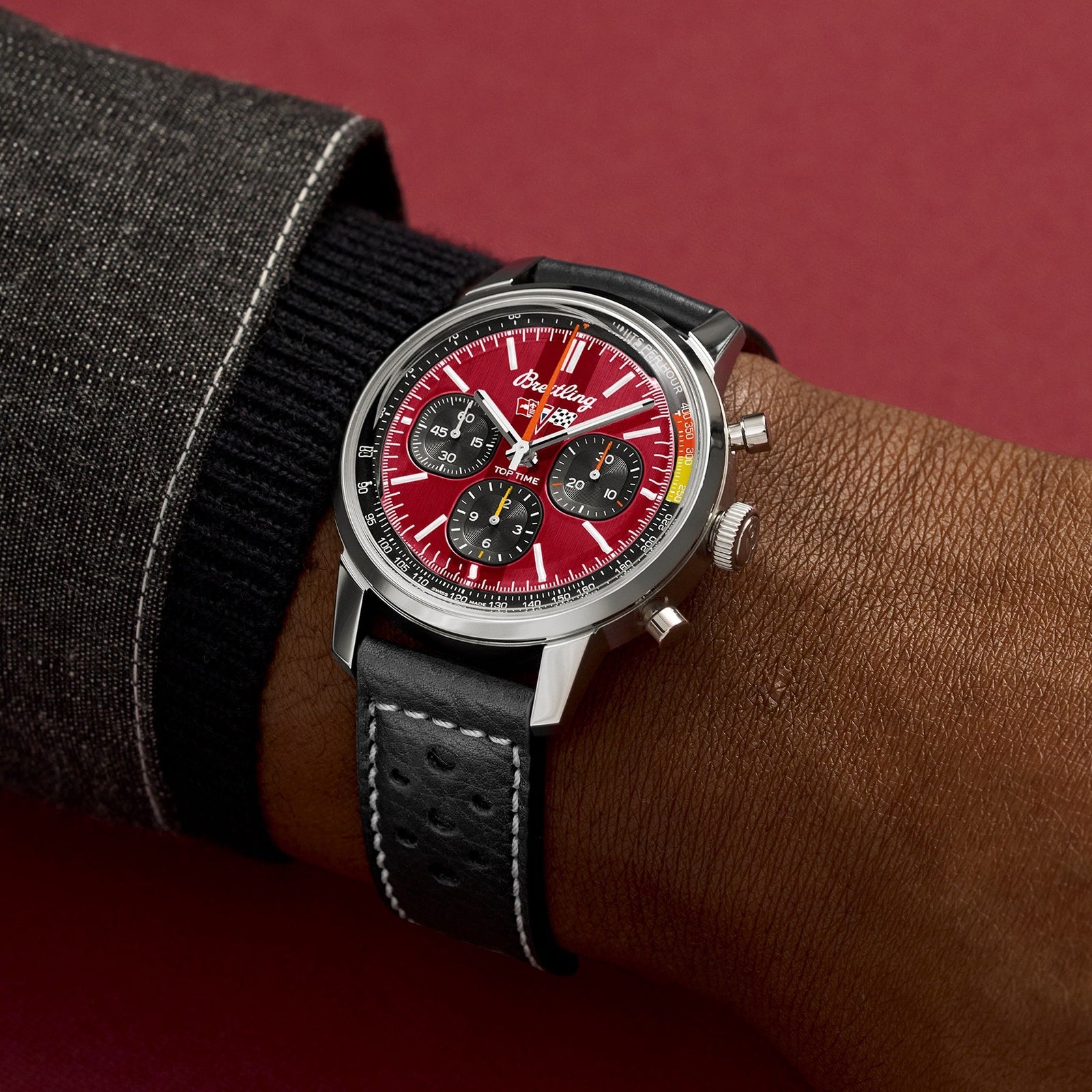Top Time B01 Chevrolet Corvette — Red Dial