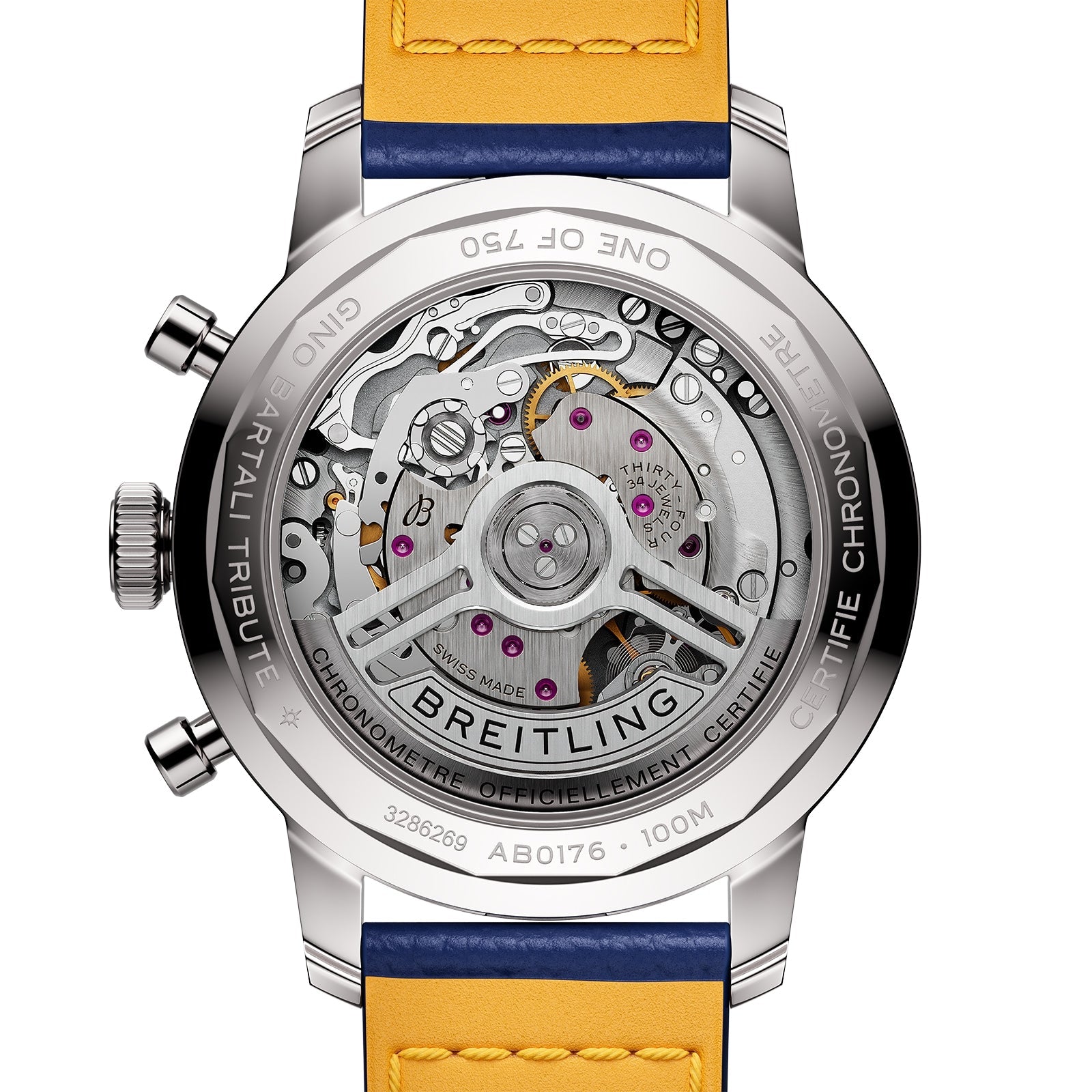 Top Time B01 Gino Bartali — Blue Dial, Leather