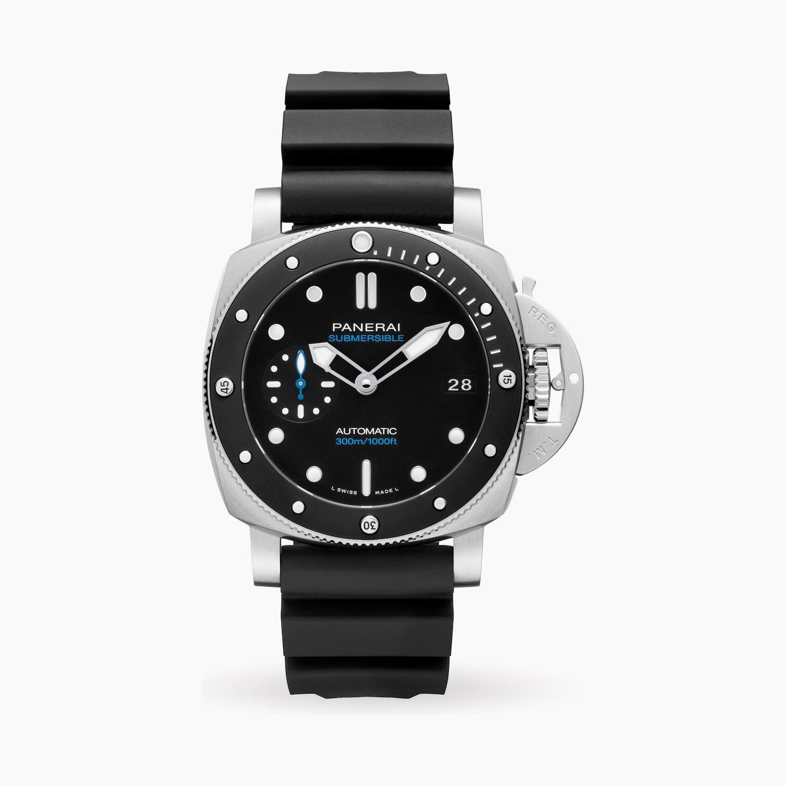 Submersible — Black Dial, Rubber, Grey Bezel