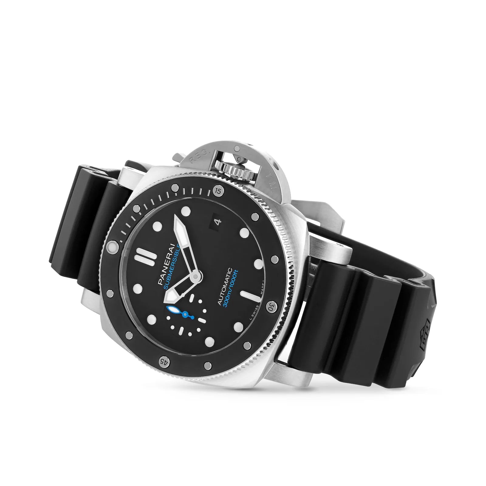 Submersible — Black Dial, Rubber, Grey Bezel