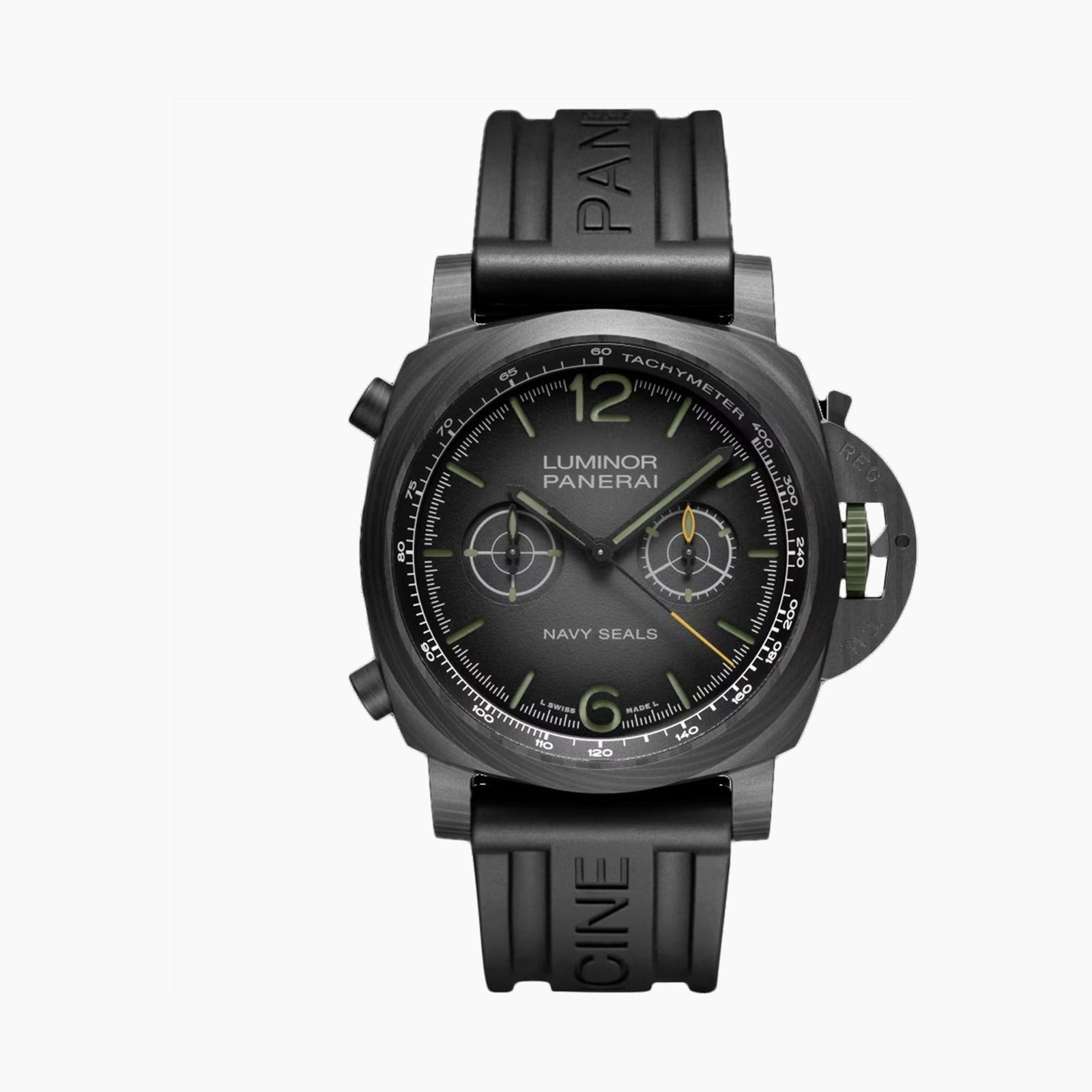 Luminor Chrono Carbotech Navy SEALs — Black Dial