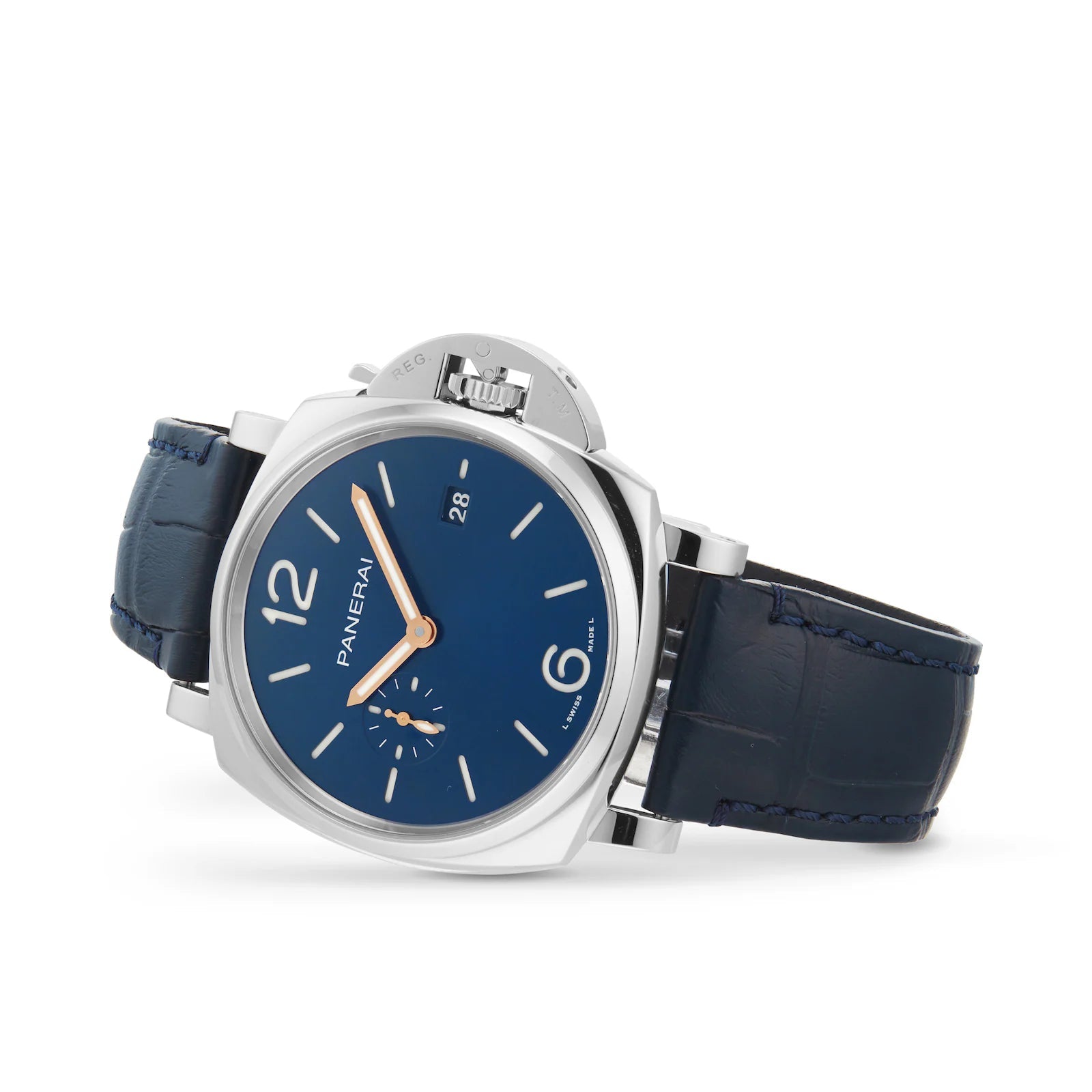 Luminor Due — Blue Dial, Alligator Leather