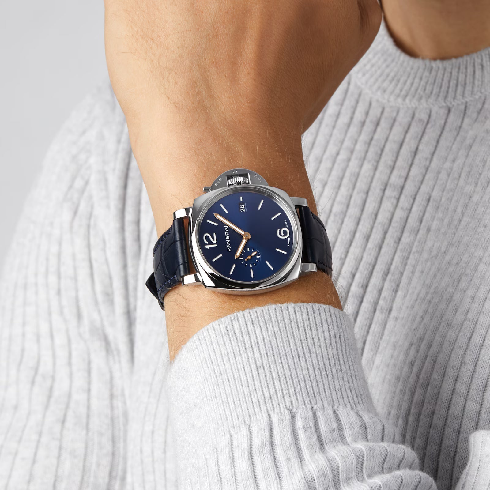 Luminor Due — Blue Dial, Alligator Leather