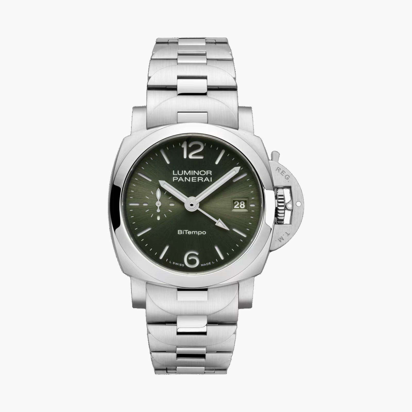 Luminor Quaranta BiTempo — Green Dial