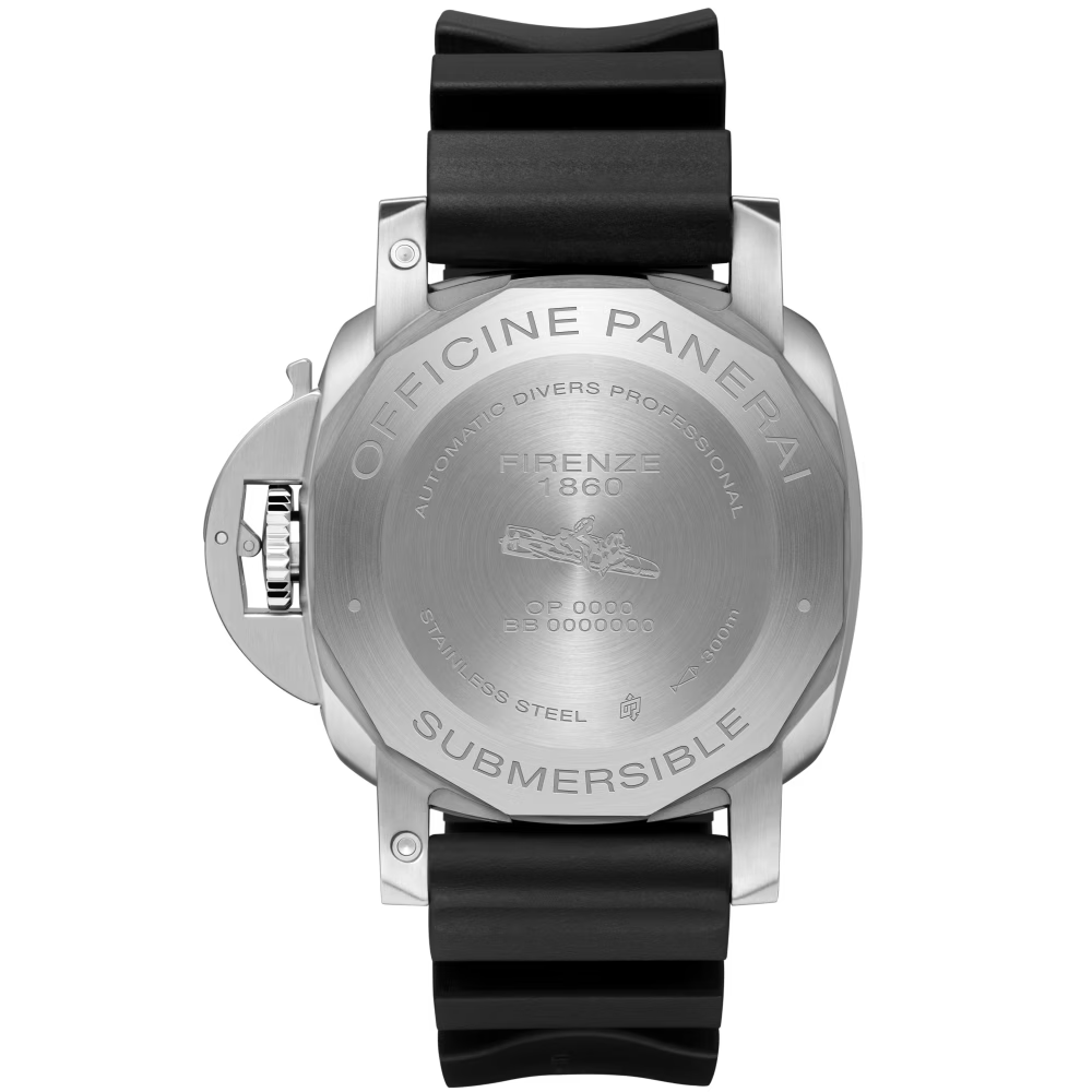 Submersible — Black Dial, Rubber, Silver Bezel