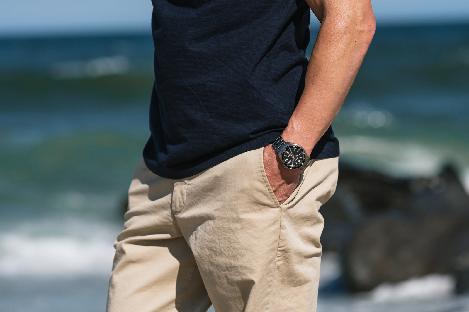 Dive 3 — Black Dial, Titanium