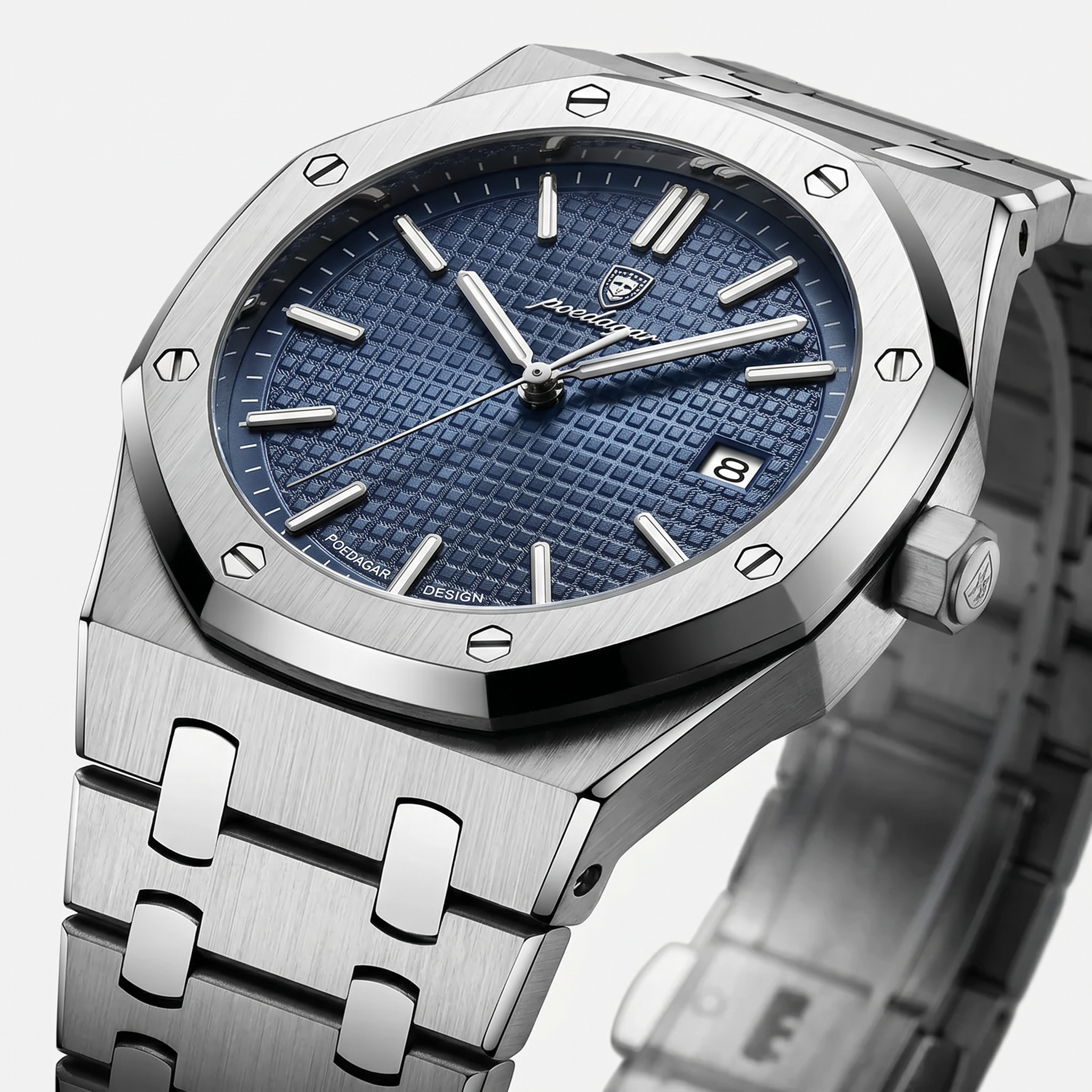 Kron Mariner — quartz watch in 316L stainless steel, designed in London — view 6