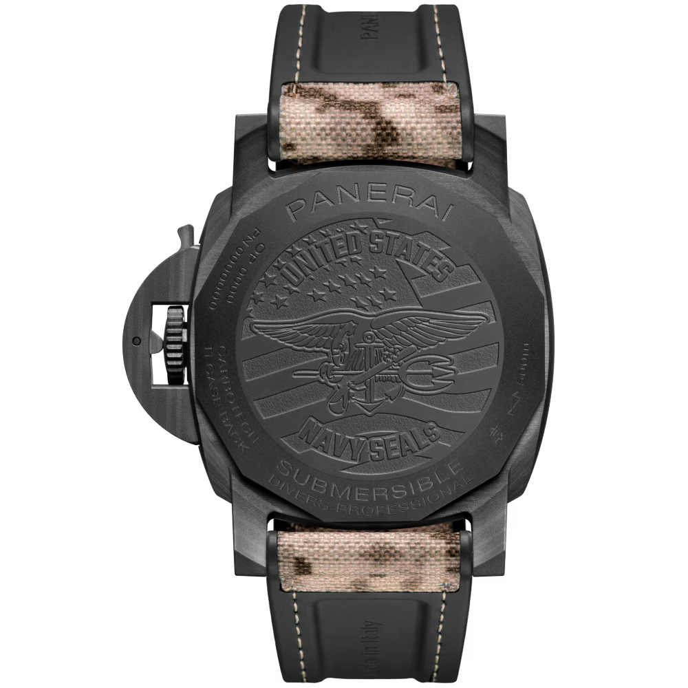 Submersible QuarantaQuattro GMT Navy SEALs Carbotech — Black Dial