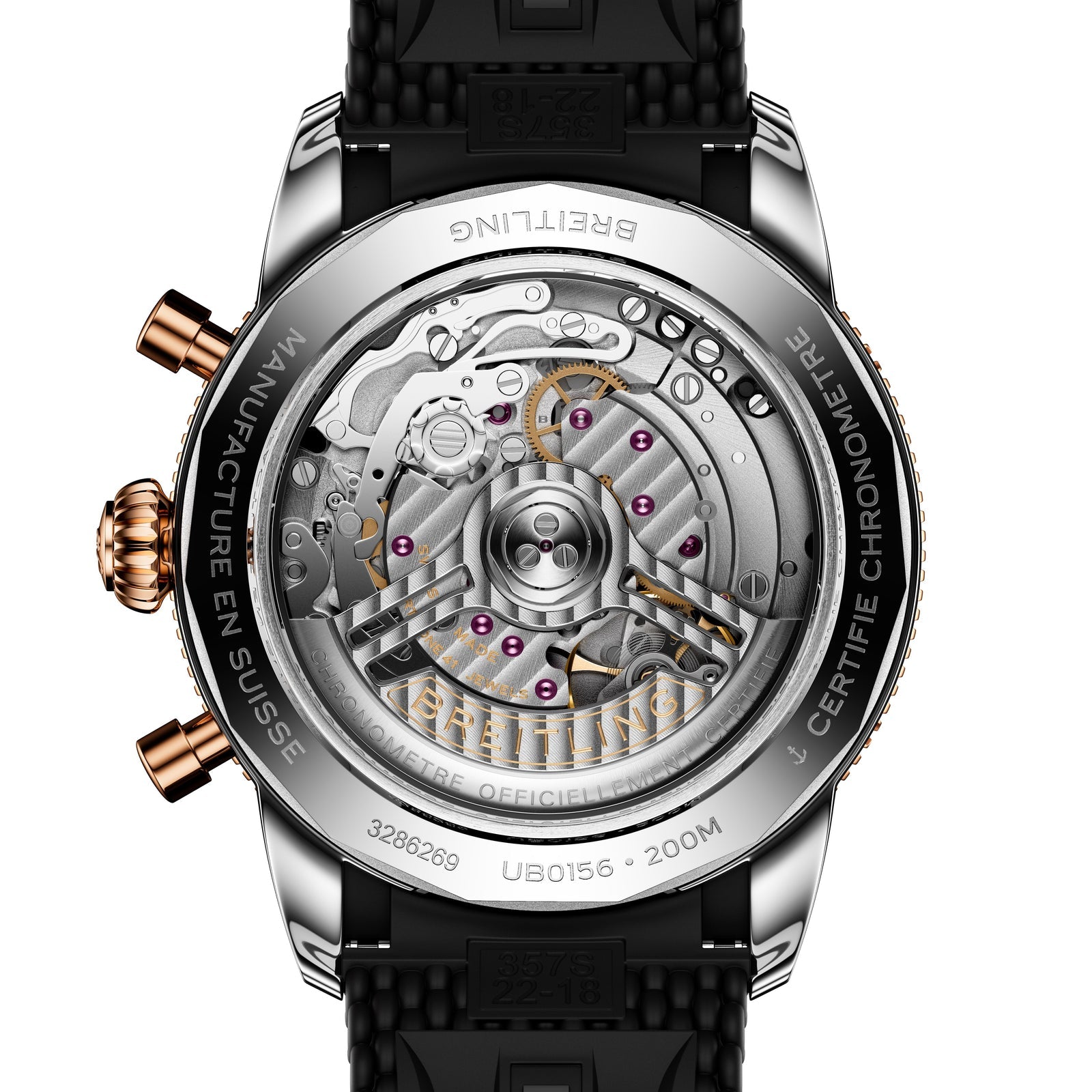 Superocean Heritage B01 Chronograph 42 — Black Dial