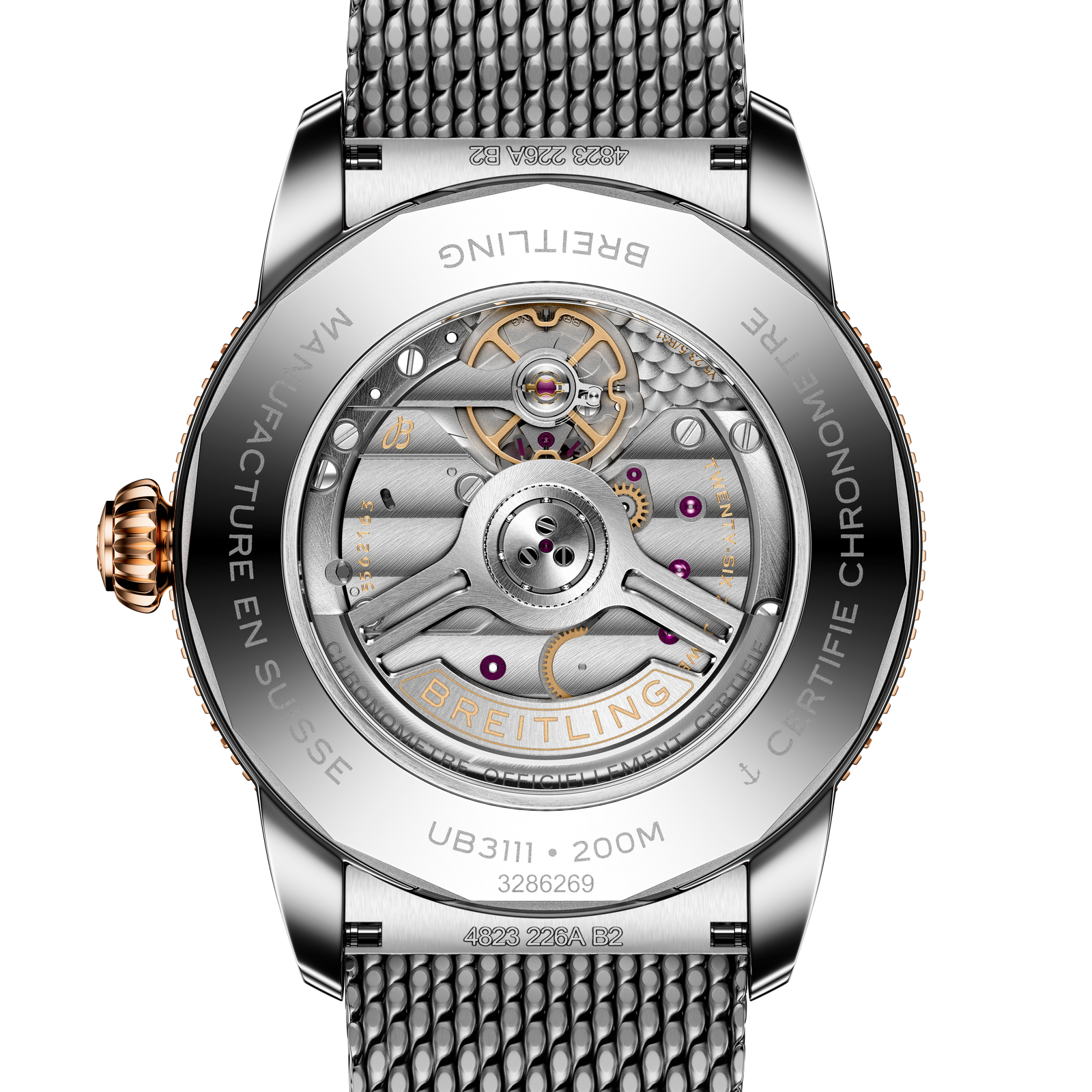 Superocean Heritage B31 Automatic 42 — Black Dial, Two-Tone Steel & 18K Rose Gold