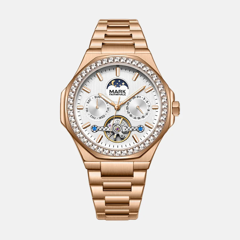 Kron Balin automatic watch white dial